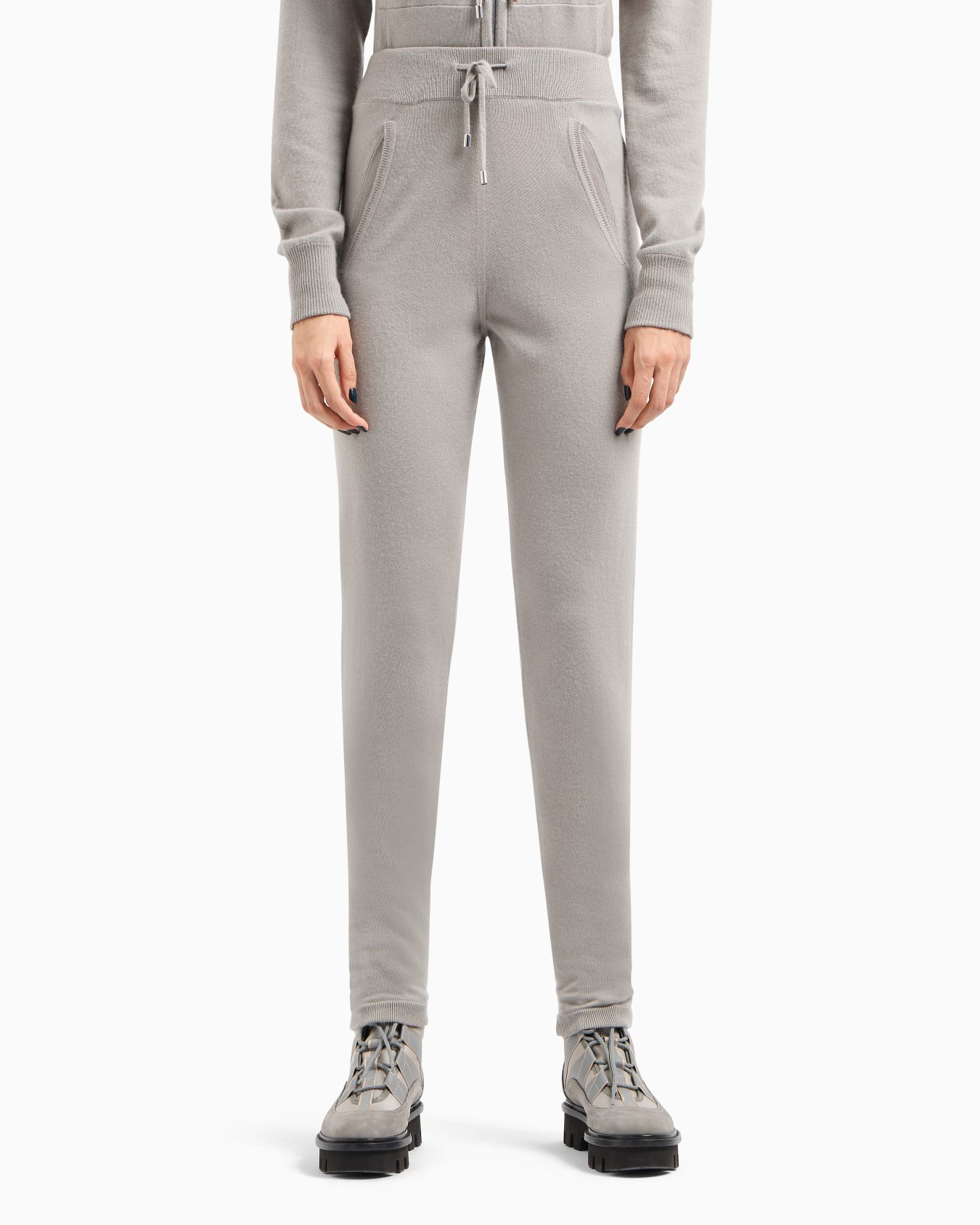 Giorgio Armani Neve cashmere interlock trousers Slide 4