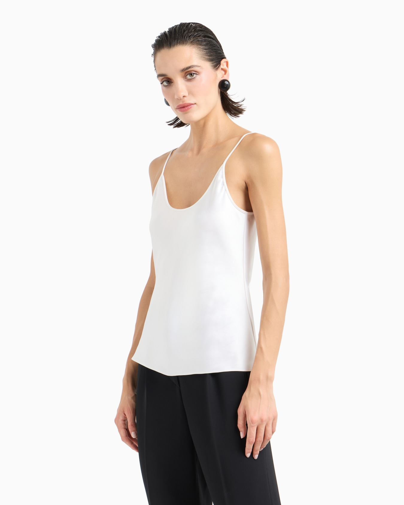 Top aus doppellagigem Seidensatin Folie 3