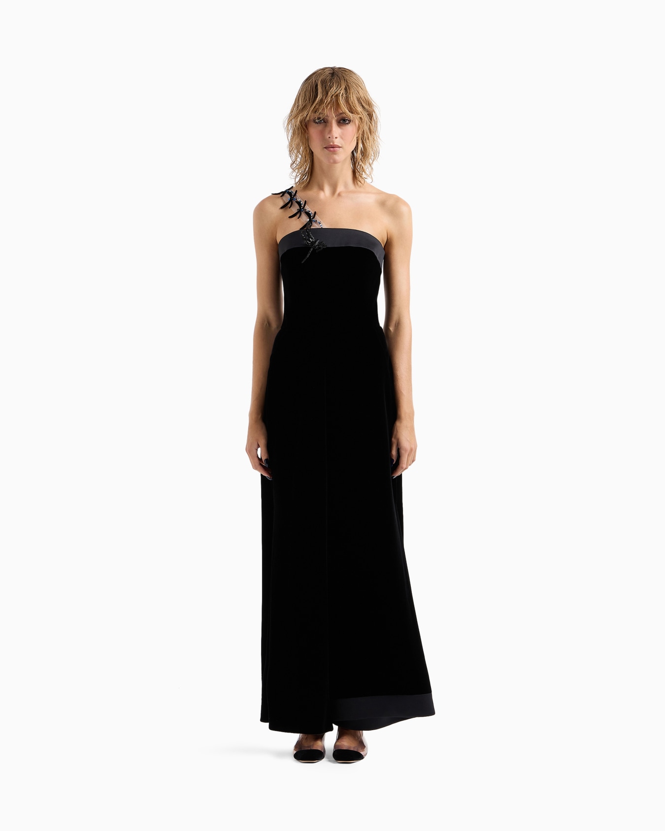 Bustierkleid aus Samt mit Stickerei Folie 4