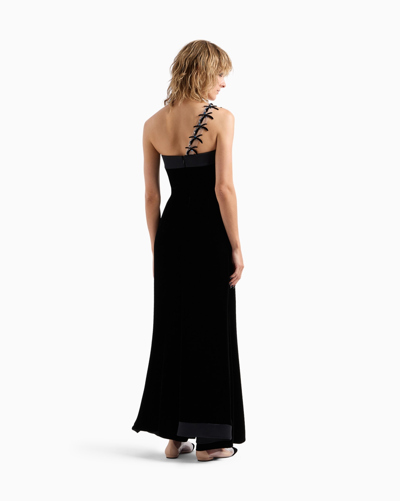 Bustierkleid aus Samt mit Stickerei Folie 3
