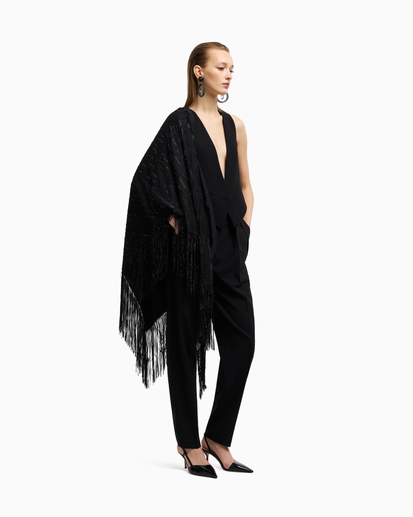 Two-pleat barathea-wool trousers Slide 1