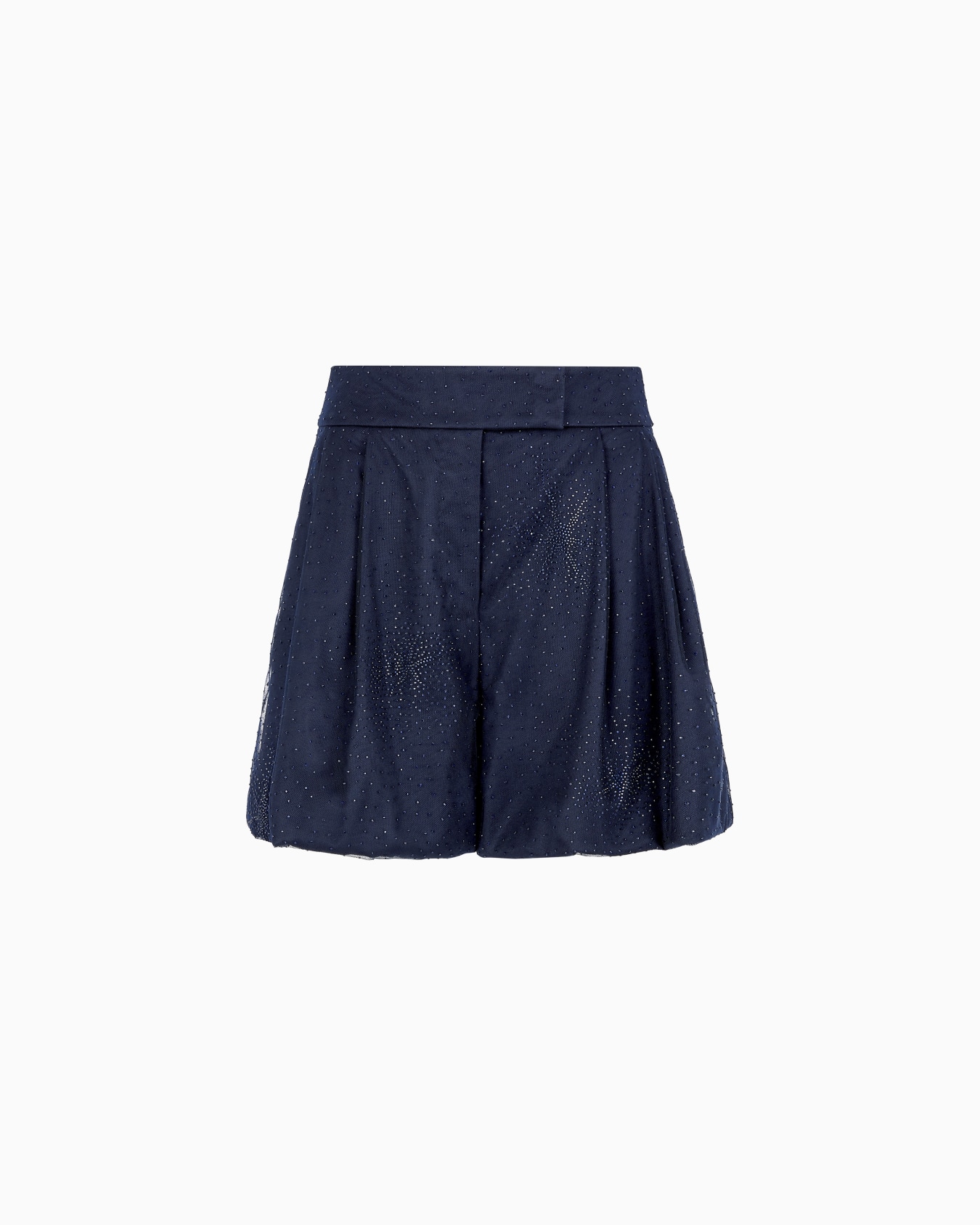 Silk shorts with rhinestone embroidery Slide 0