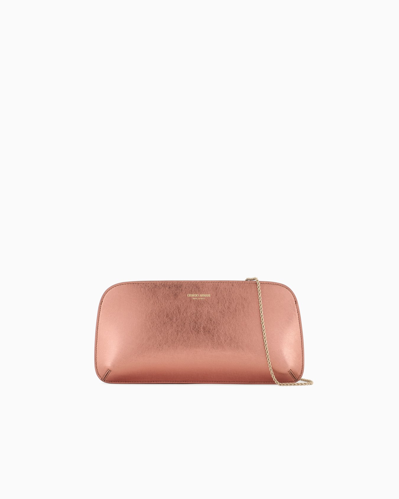 Pochette horizontale la Prima en cuir laminé  Diapositive 0