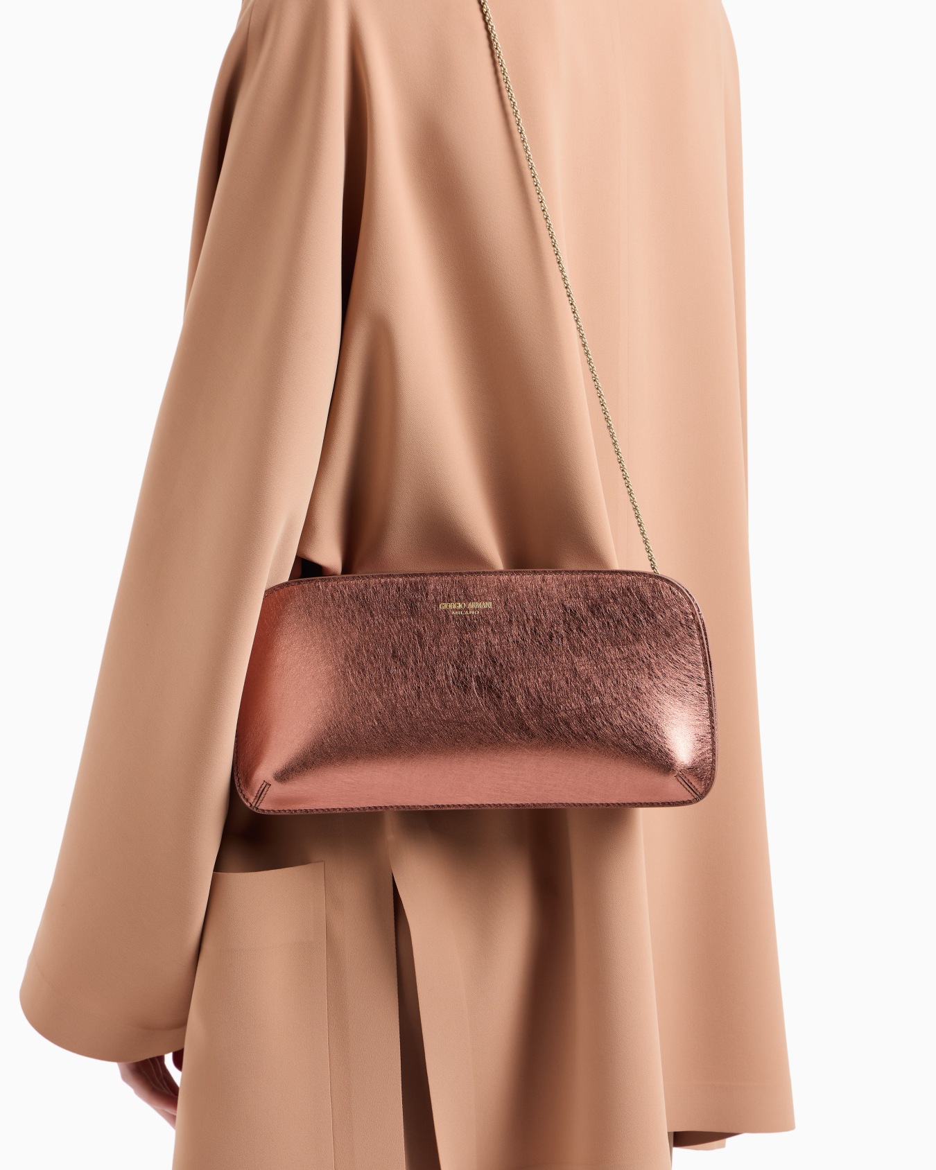 Pochette horizontale la Prima en cuir laminé  Diapositive 6