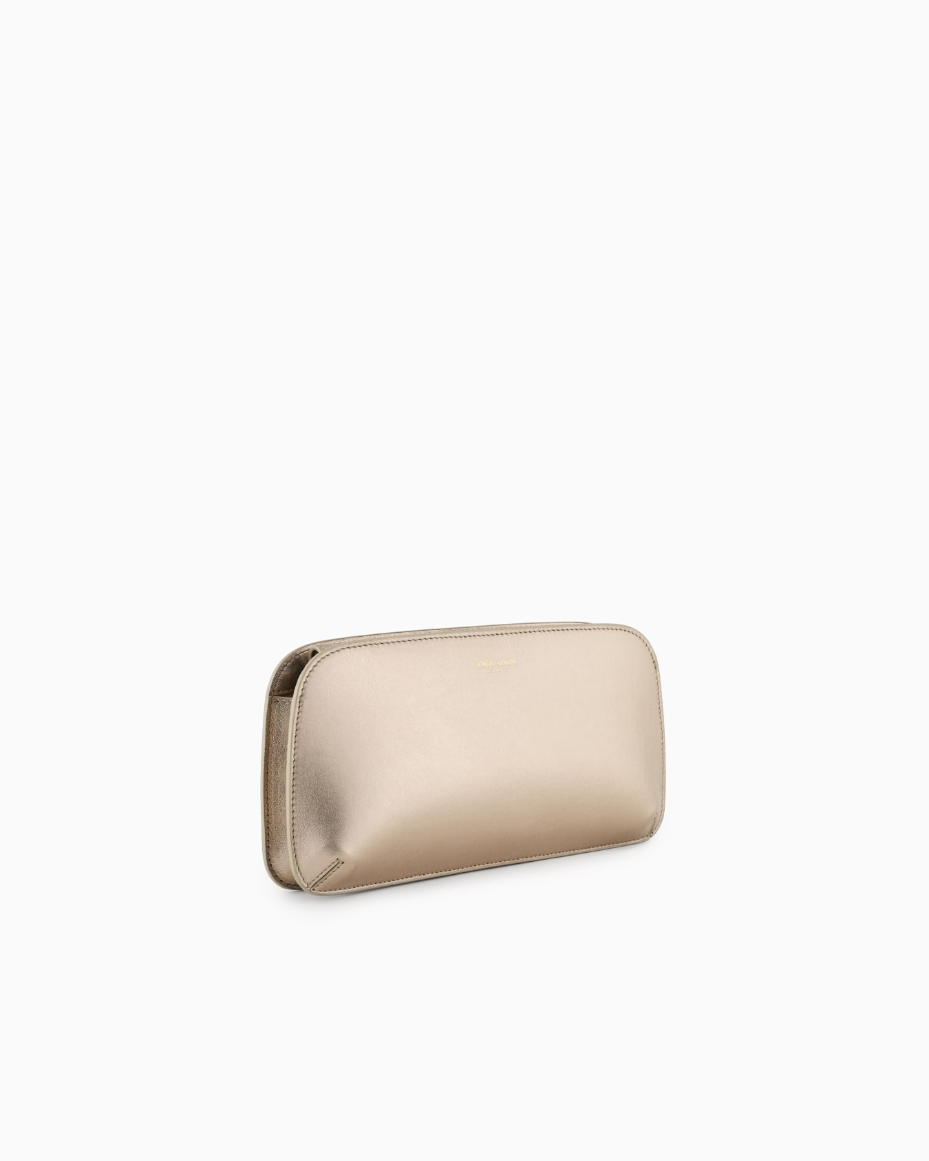 Lamé leather la Prima horizontal clutch bag Slide 1