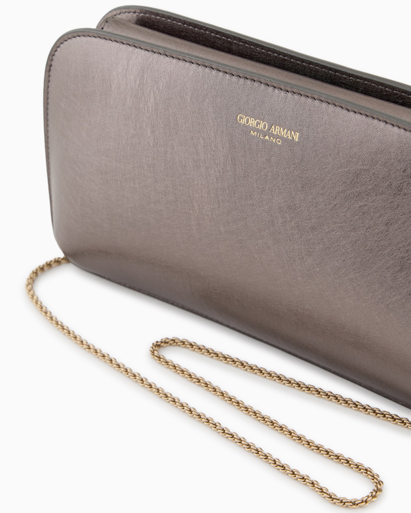 Pochette horizontale la Prima en cuir laminé  Diapositive 4