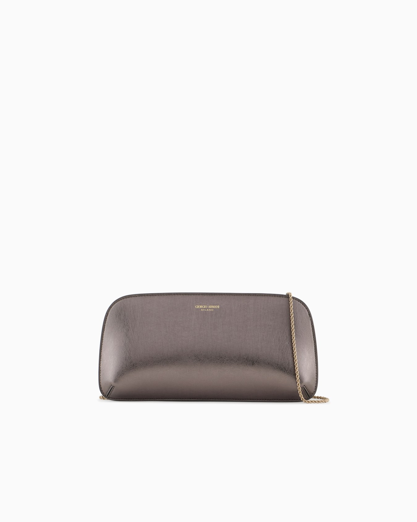 Pochette horizontale la Prima en cuir laminé  Diapositive 0