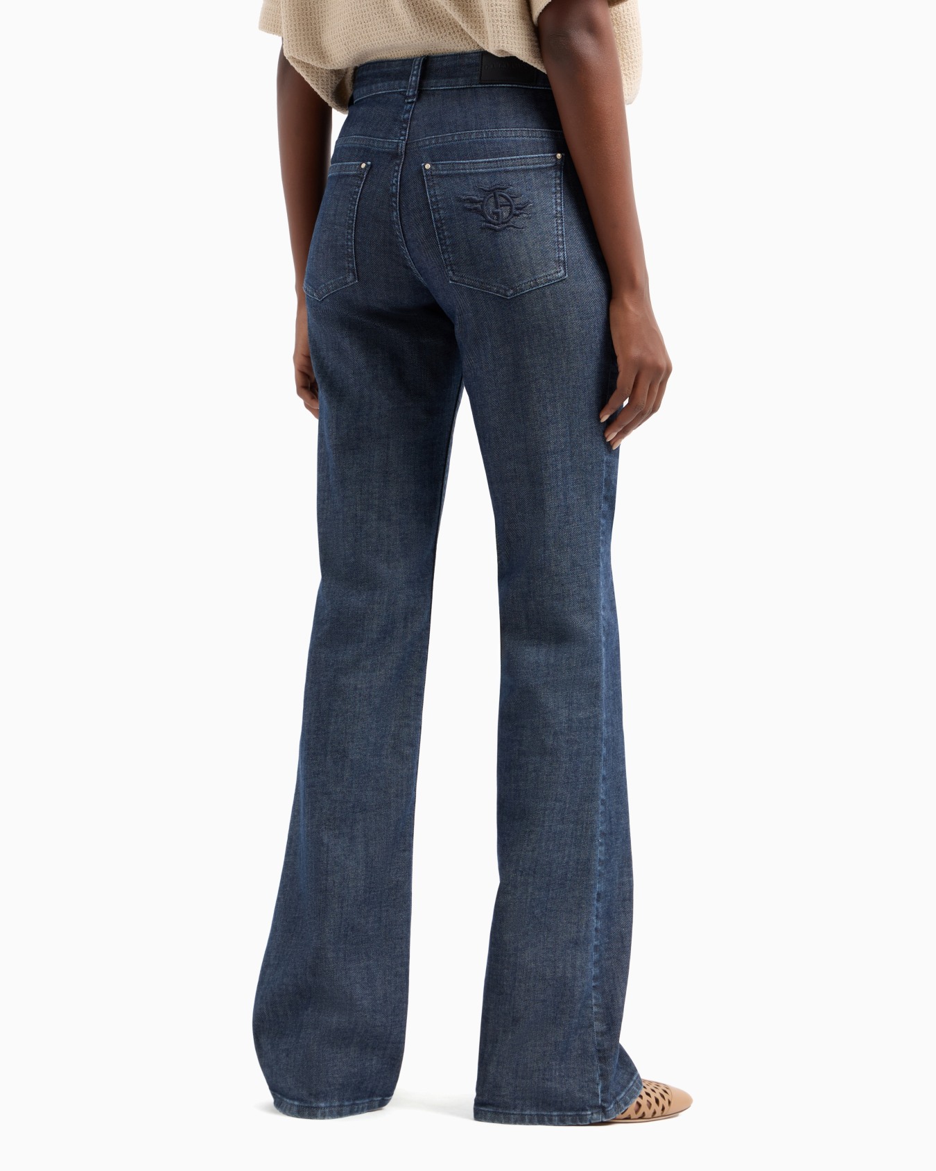 Pantalon évasé 5 poches en denim stretch Denim Collection Diapositive 3