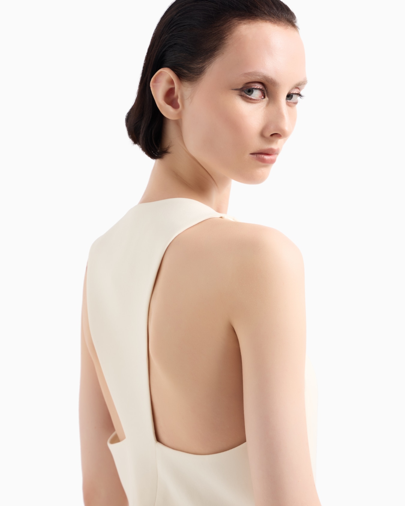 Glitter jacquard silk-cady single-breasted jacket Slide 4