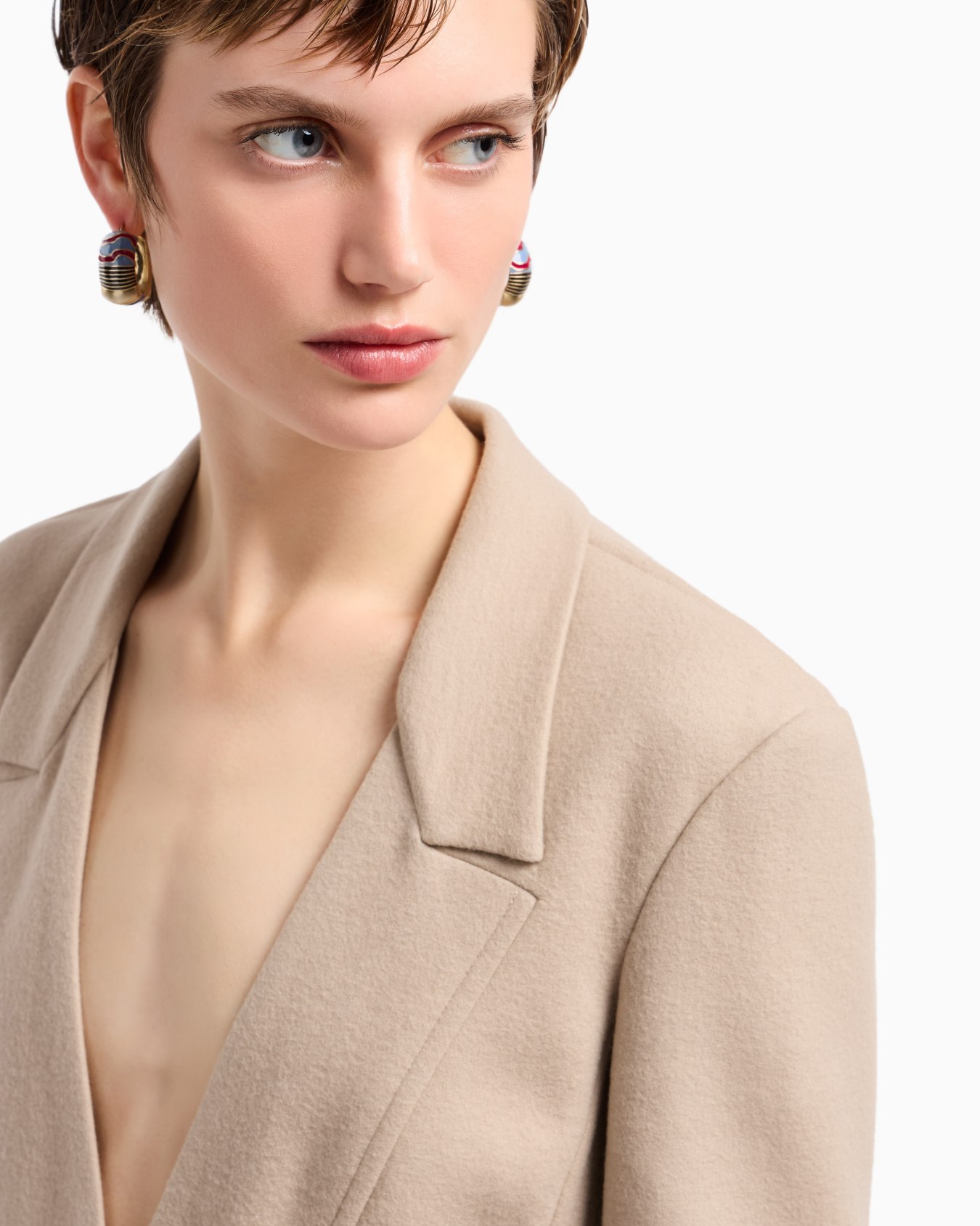 ASV single-breasted jacket in wool double jersey Slide 4