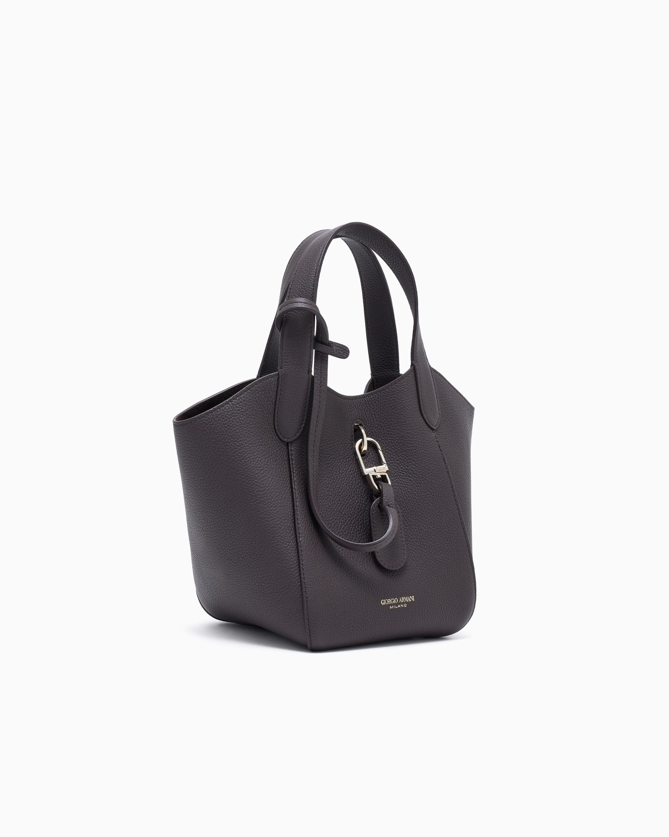 Small pebbled leather handbag Slide 1
