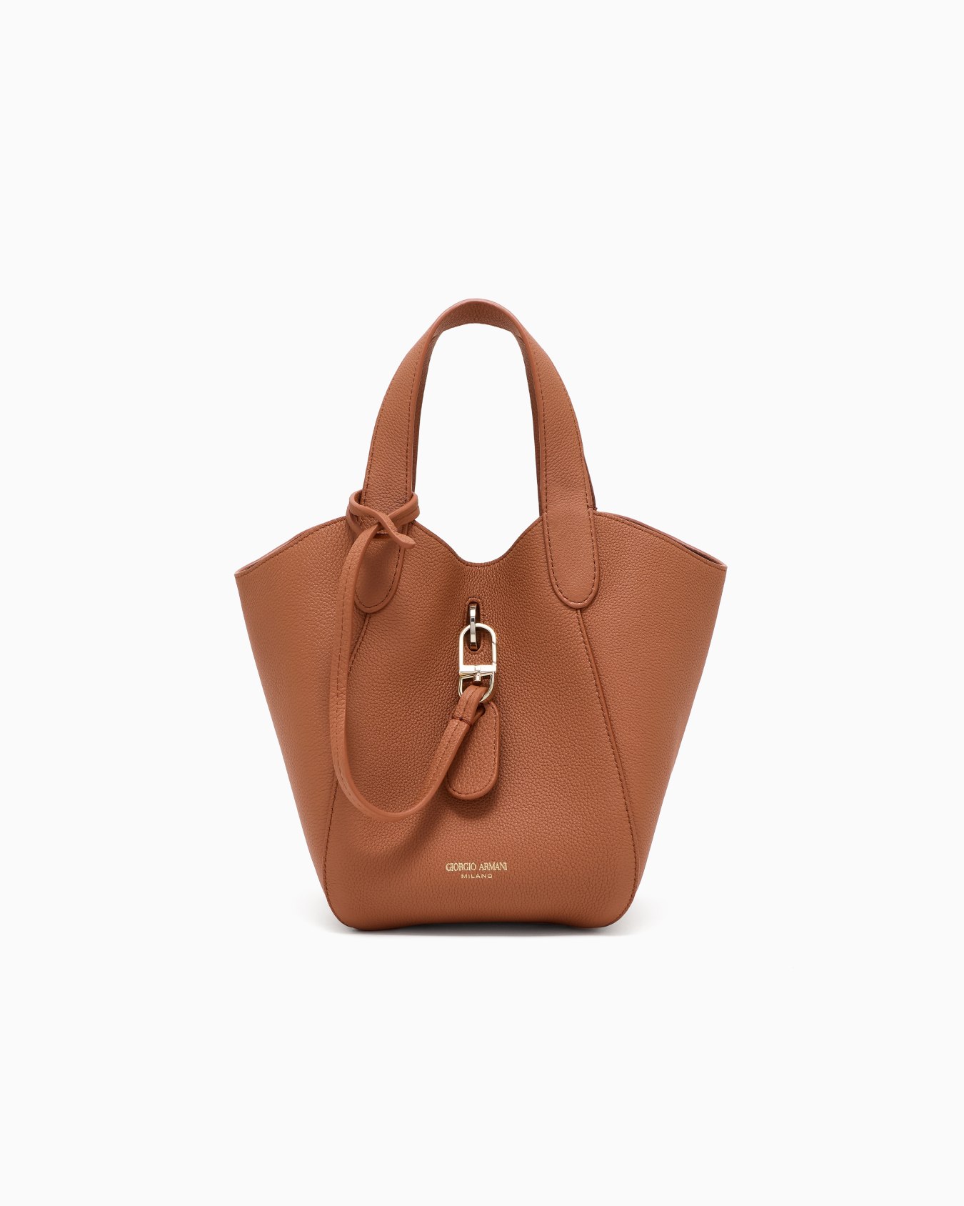 Small pebbled leather handbag Slide 0
