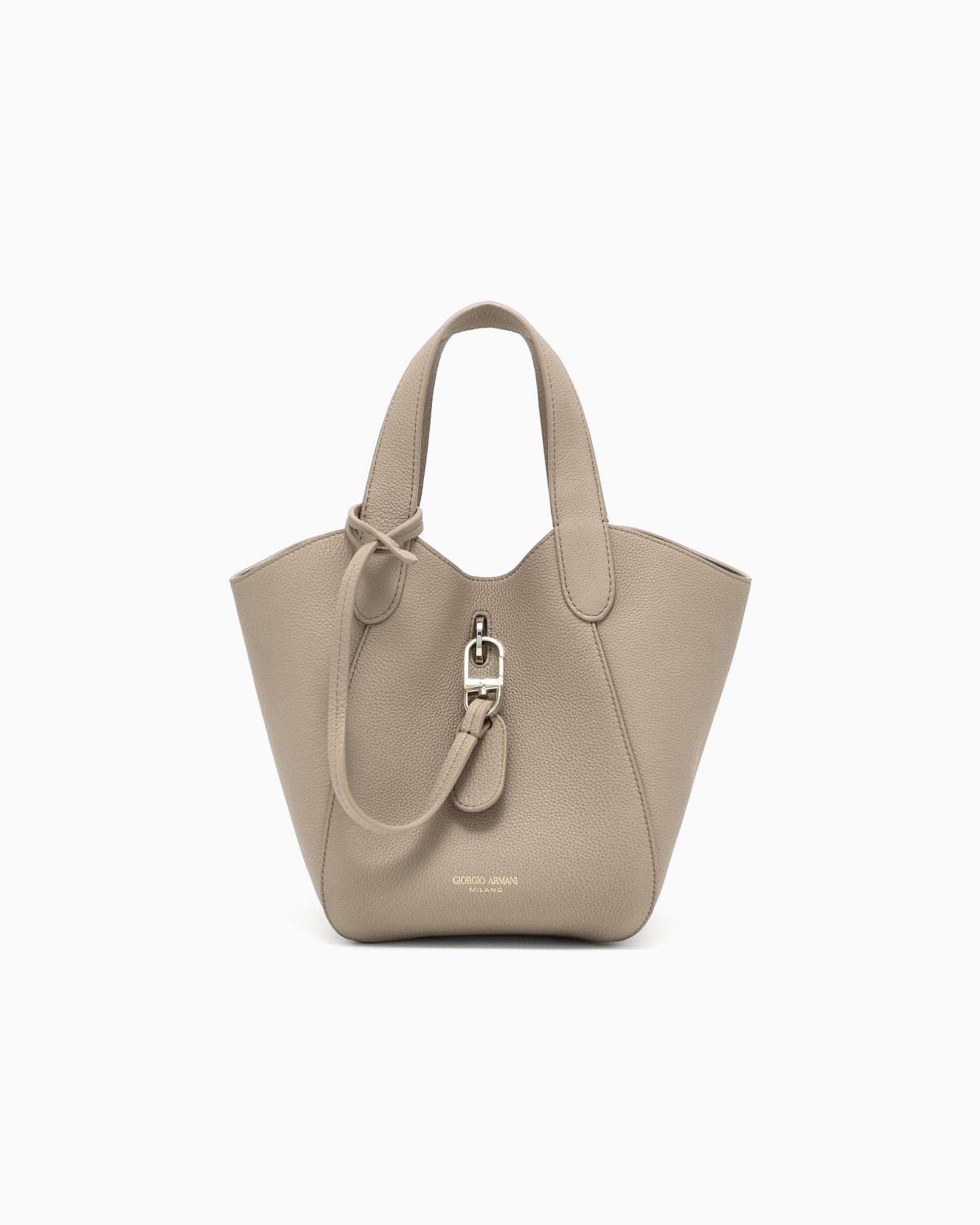 Small pebbled leather handbag Slide 0