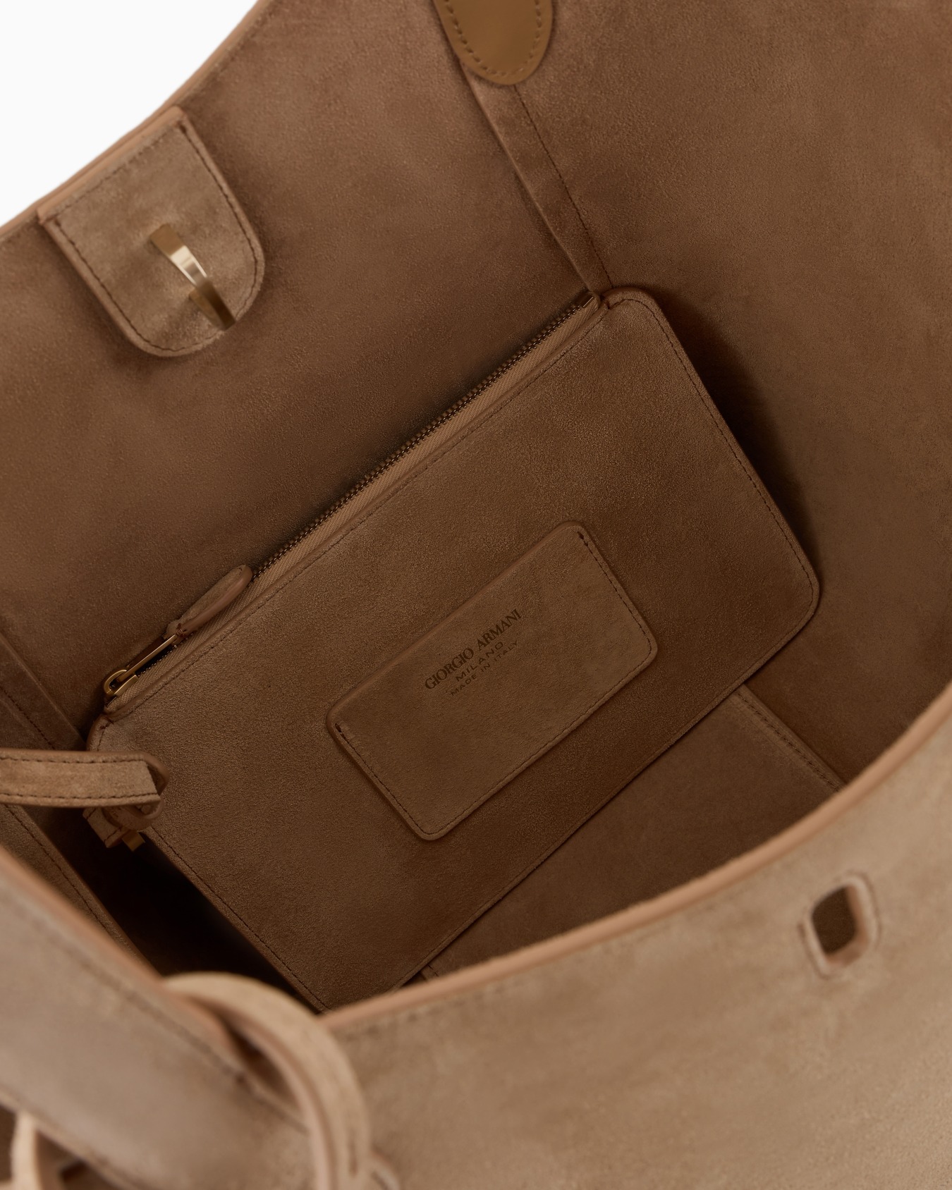 Medium suede handbag Slide 3