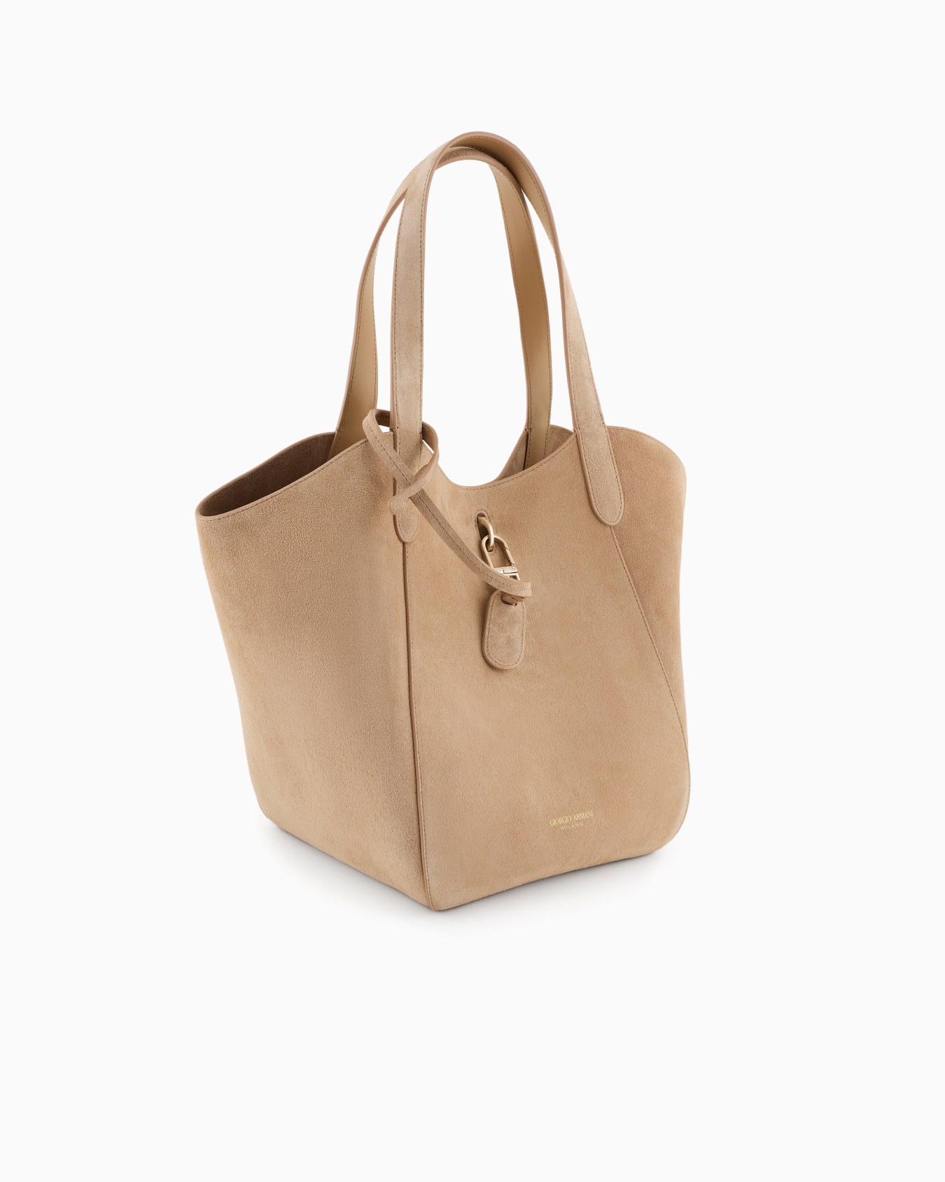 Medium suede handbag Slide 1