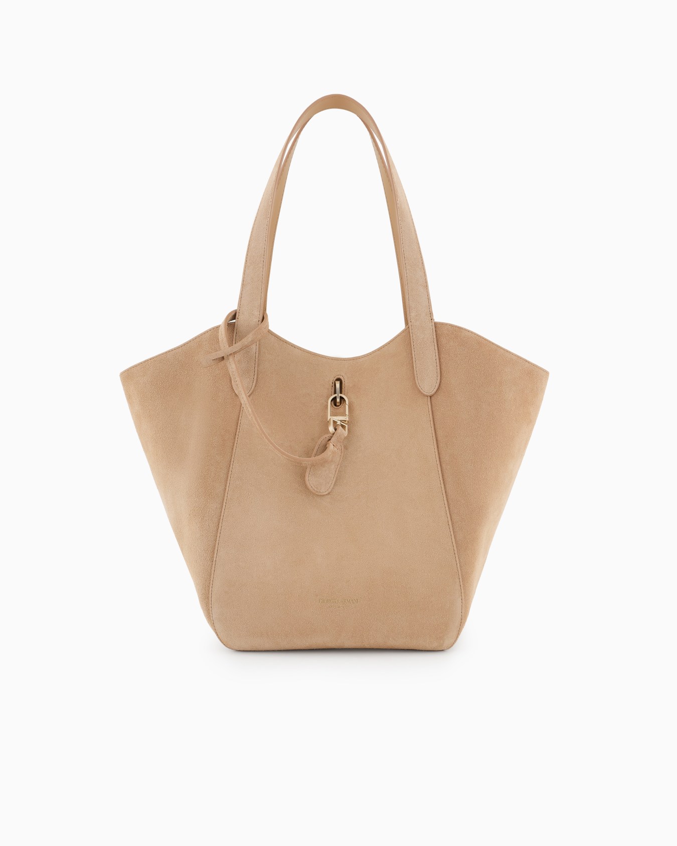 Medium suede handbag Slide 0