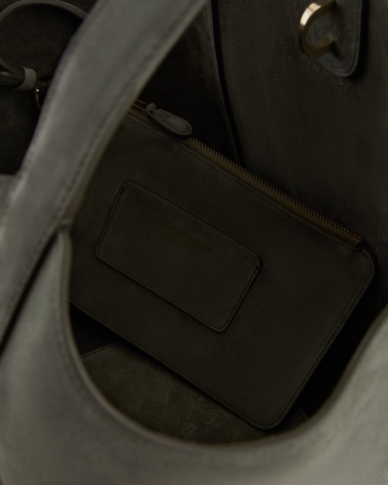 Medium suede handbag Slide 3