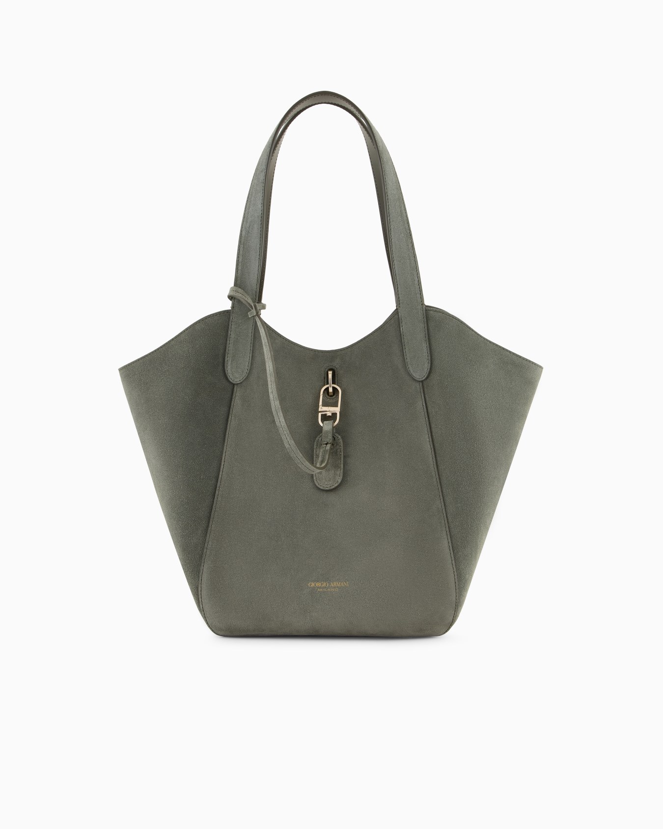 Medium suede handbag Slide 0