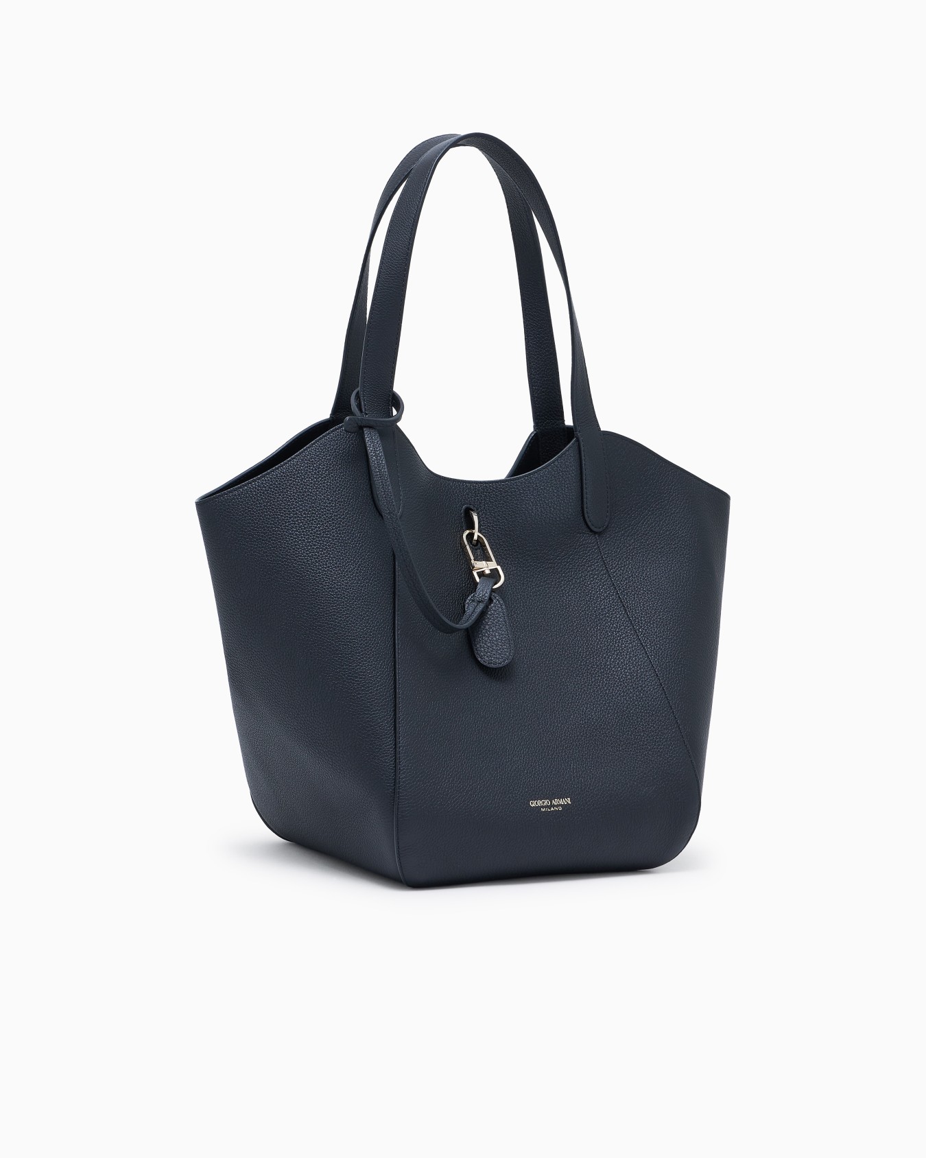 Medium pebbled leather handbag Slide 1