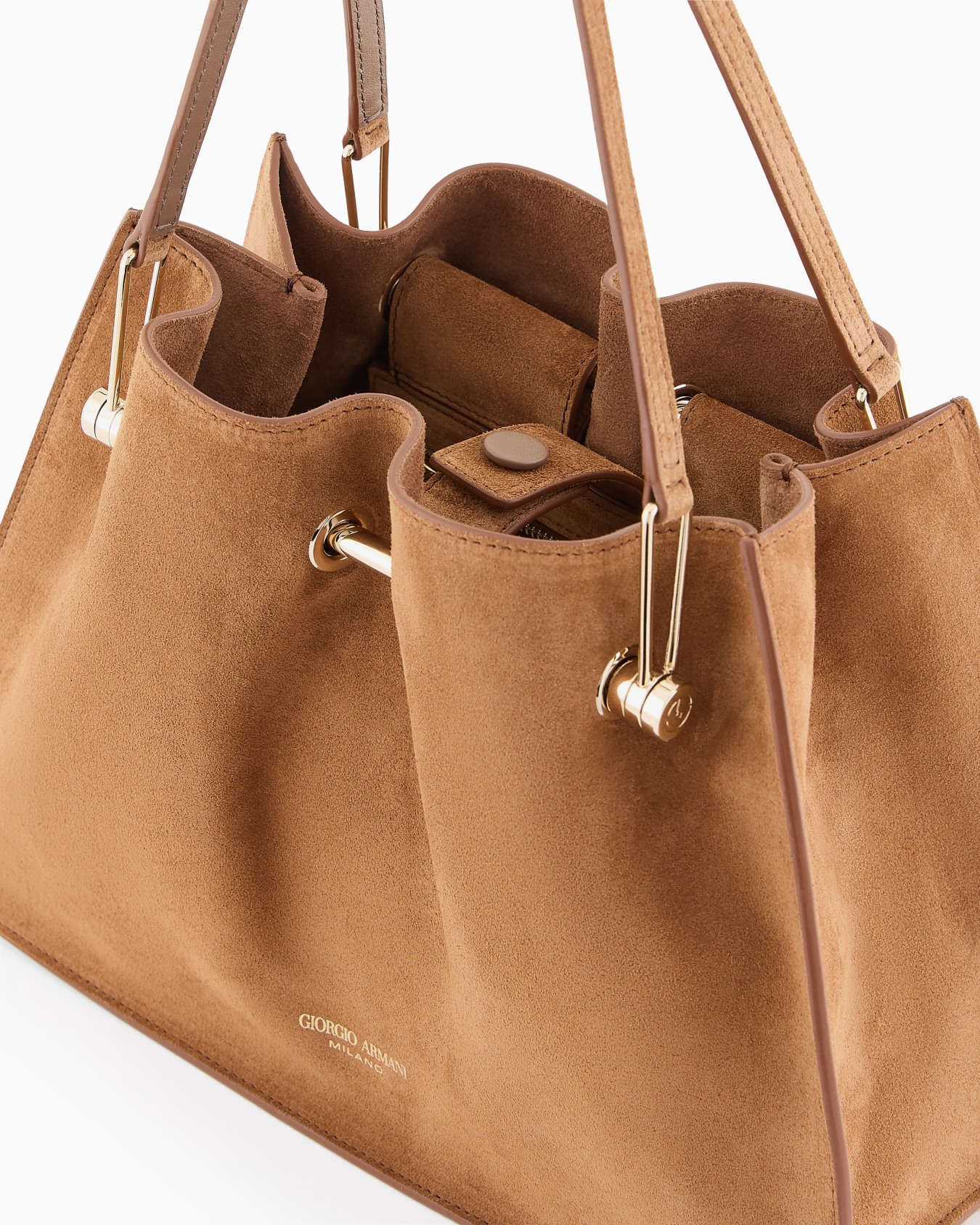 Small suede shopper bag Slide 4