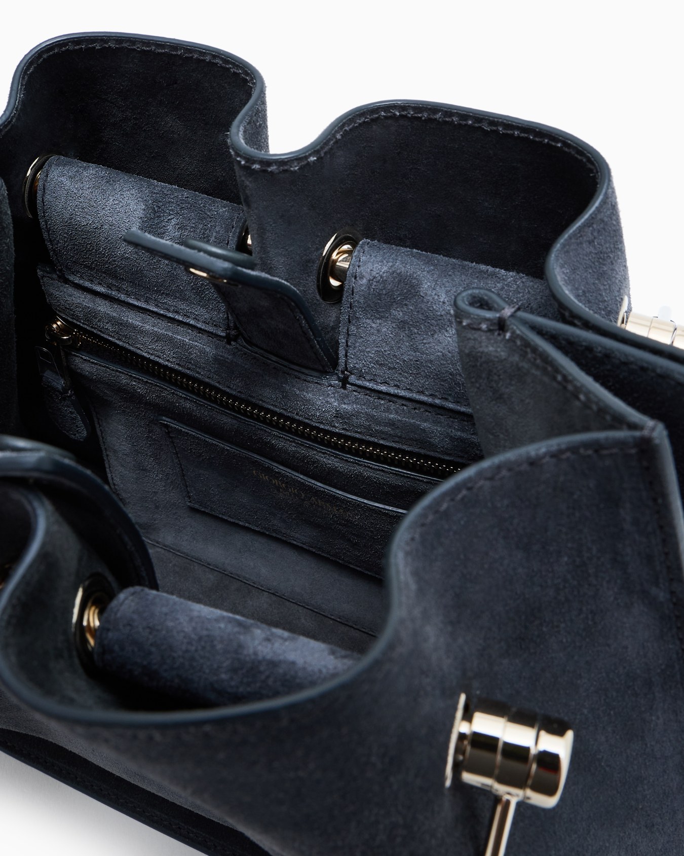 Small suede shopper bag Slide 3
