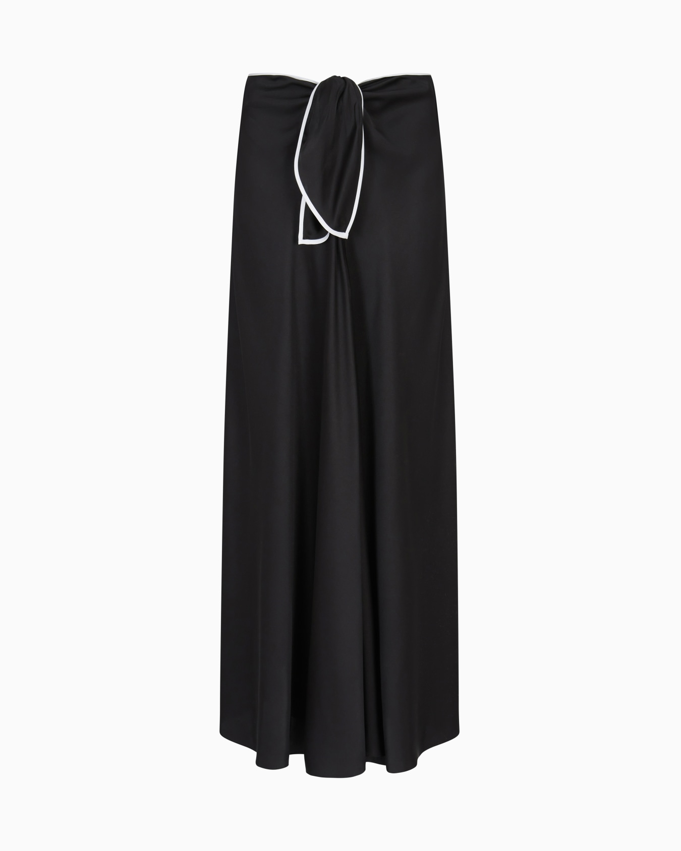 Long skirt in silk satin Slide 0