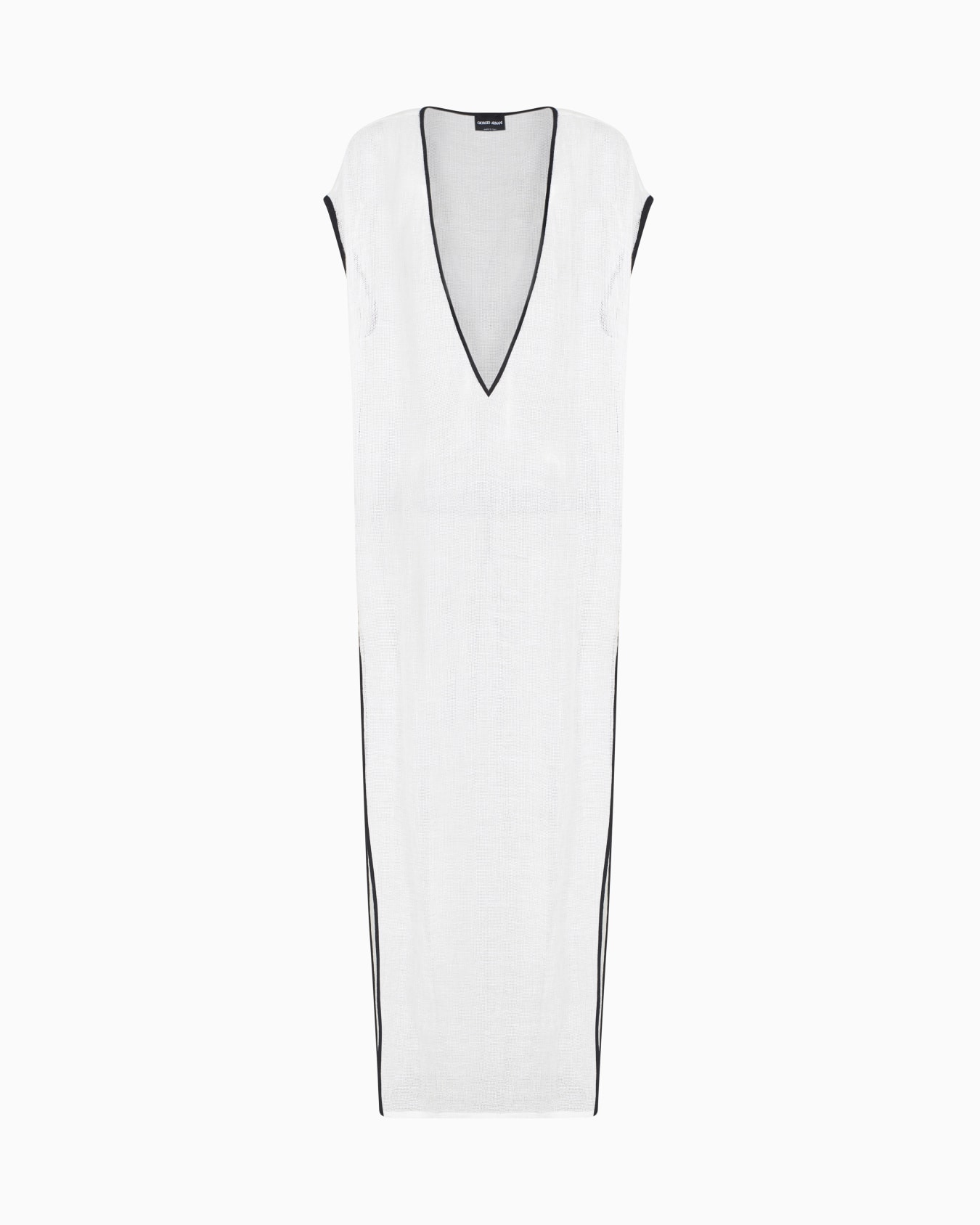 Robe longue en maille de mélange de lin Diapositive 0