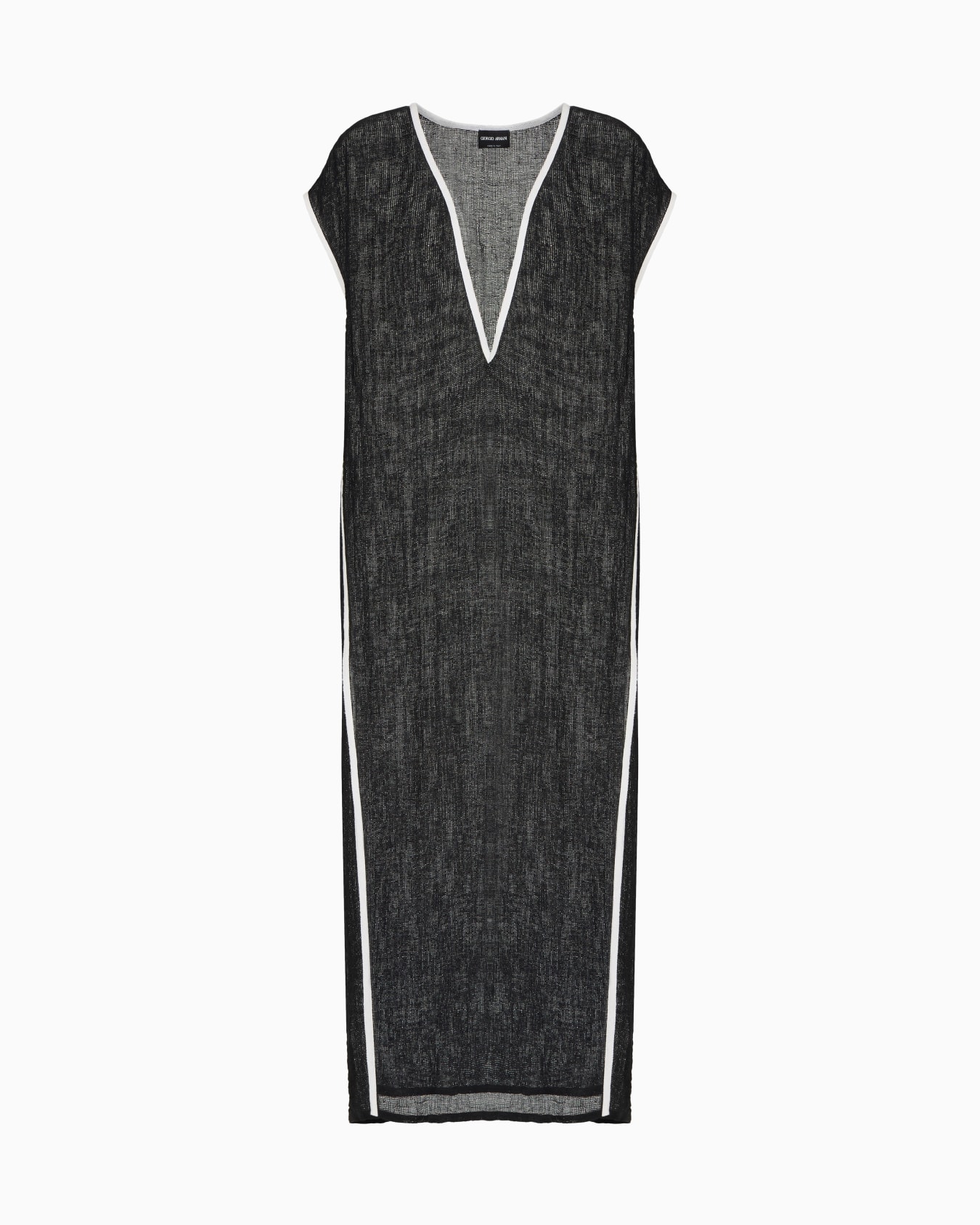 Robe longue en maille de mélange de lin Diapositive 0