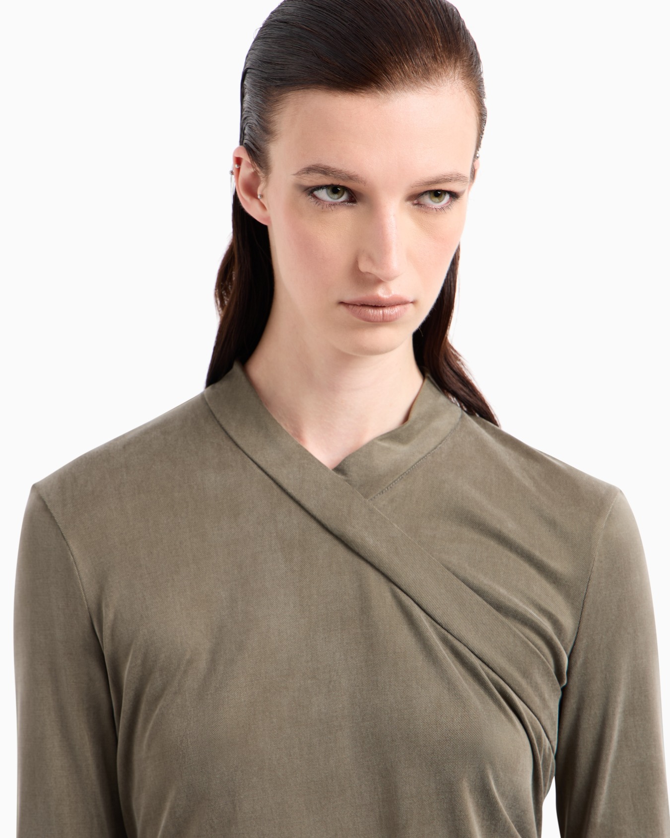 Cupro Jersey Jumper Giorgio Armani