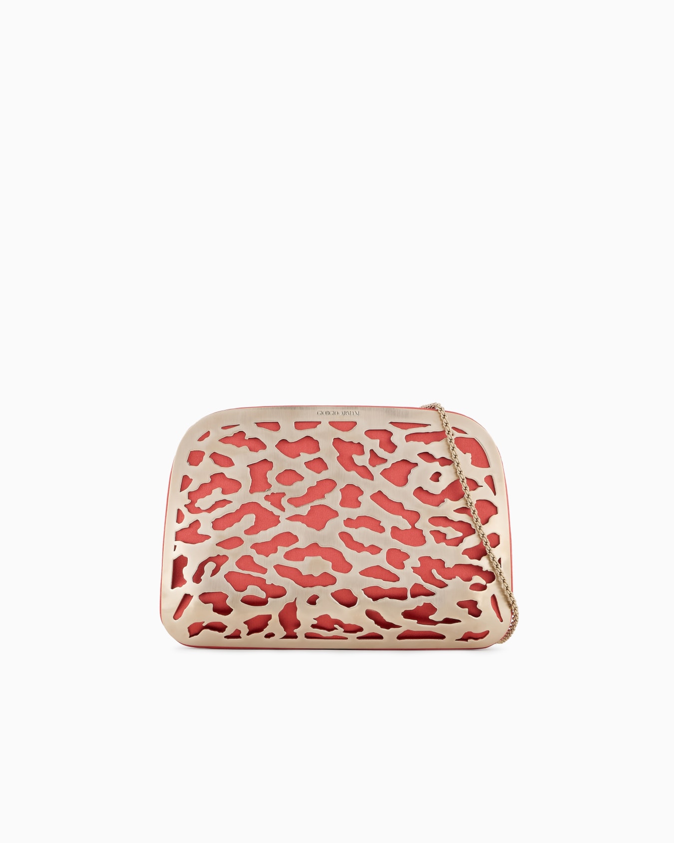 La Prima satin and metal clutch bag Slide 0