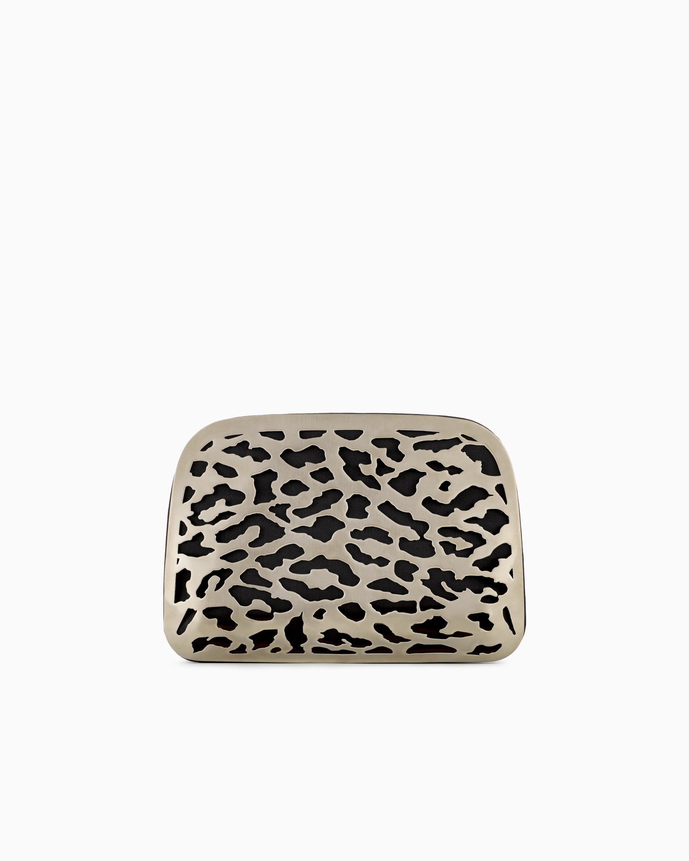 La Prima satin and metal clutch bag Slide 2