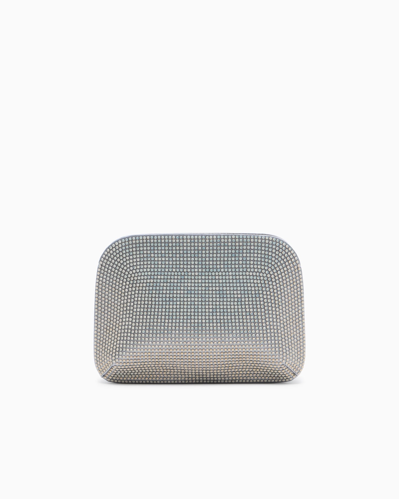 Pochette la Prima en satin et strass opalescents Diapositive 2