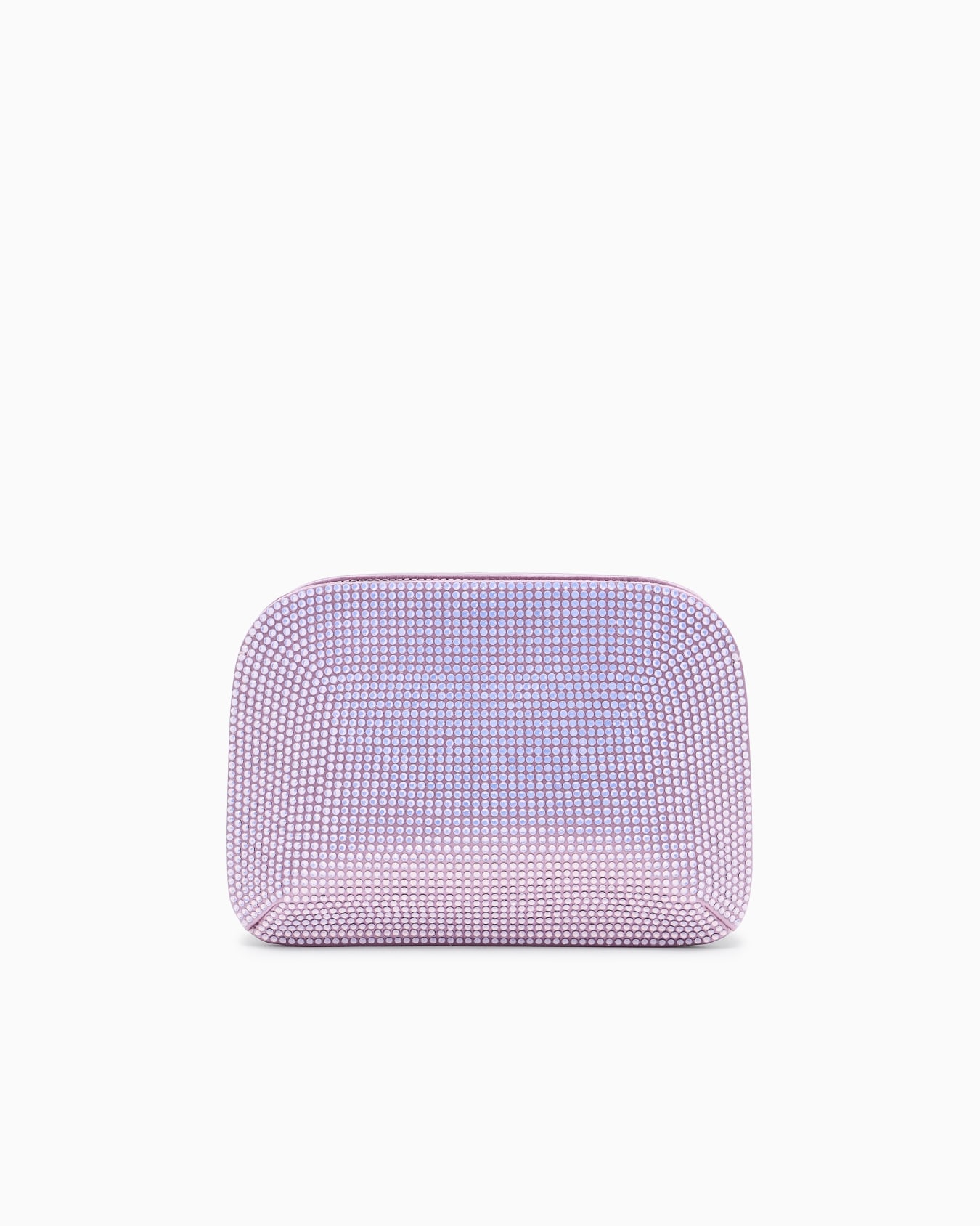 Pochette la Prima en satin et strass opalescents Diapositive 2