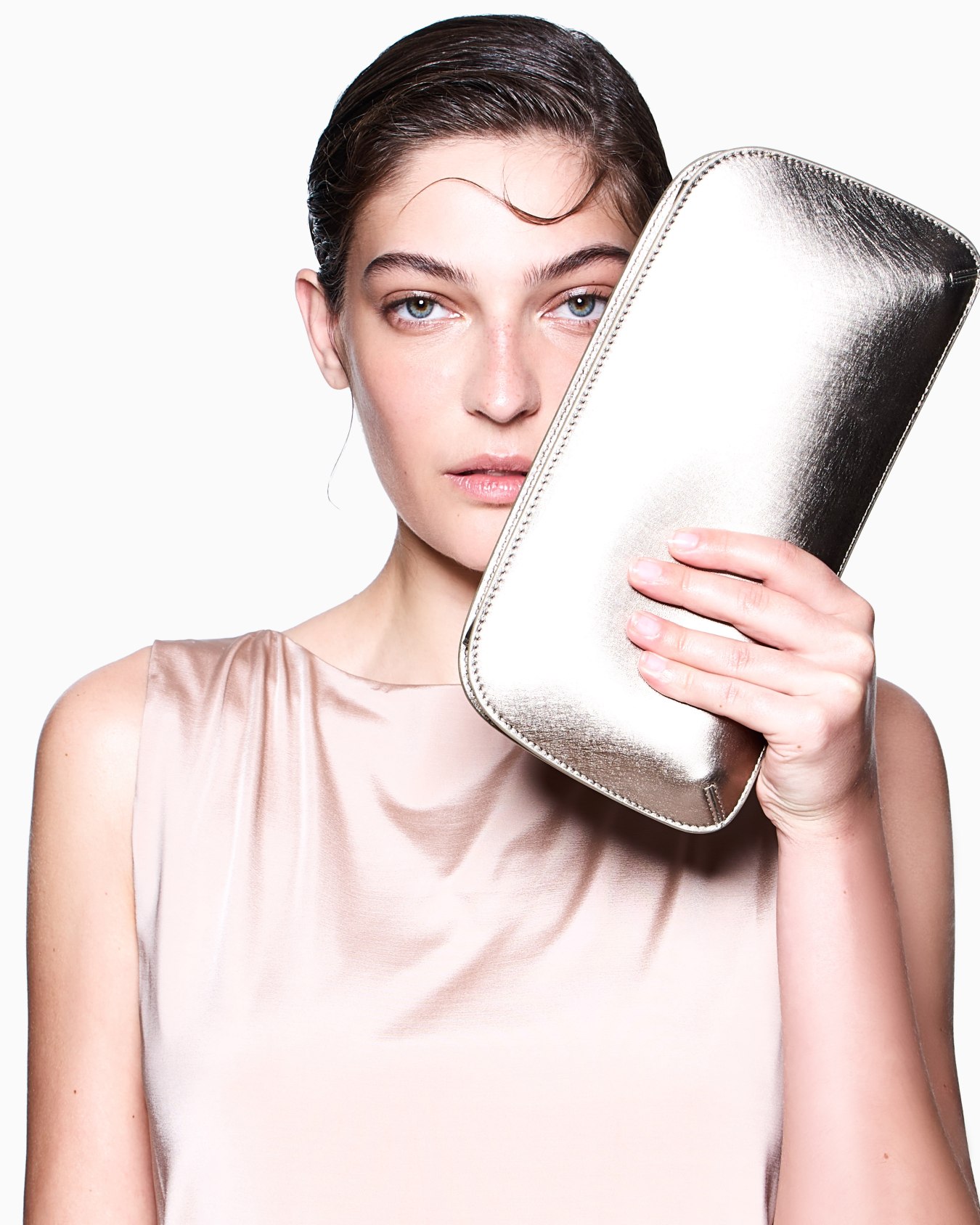 Robe longue en jersey de viscose brillant Diapositive 4