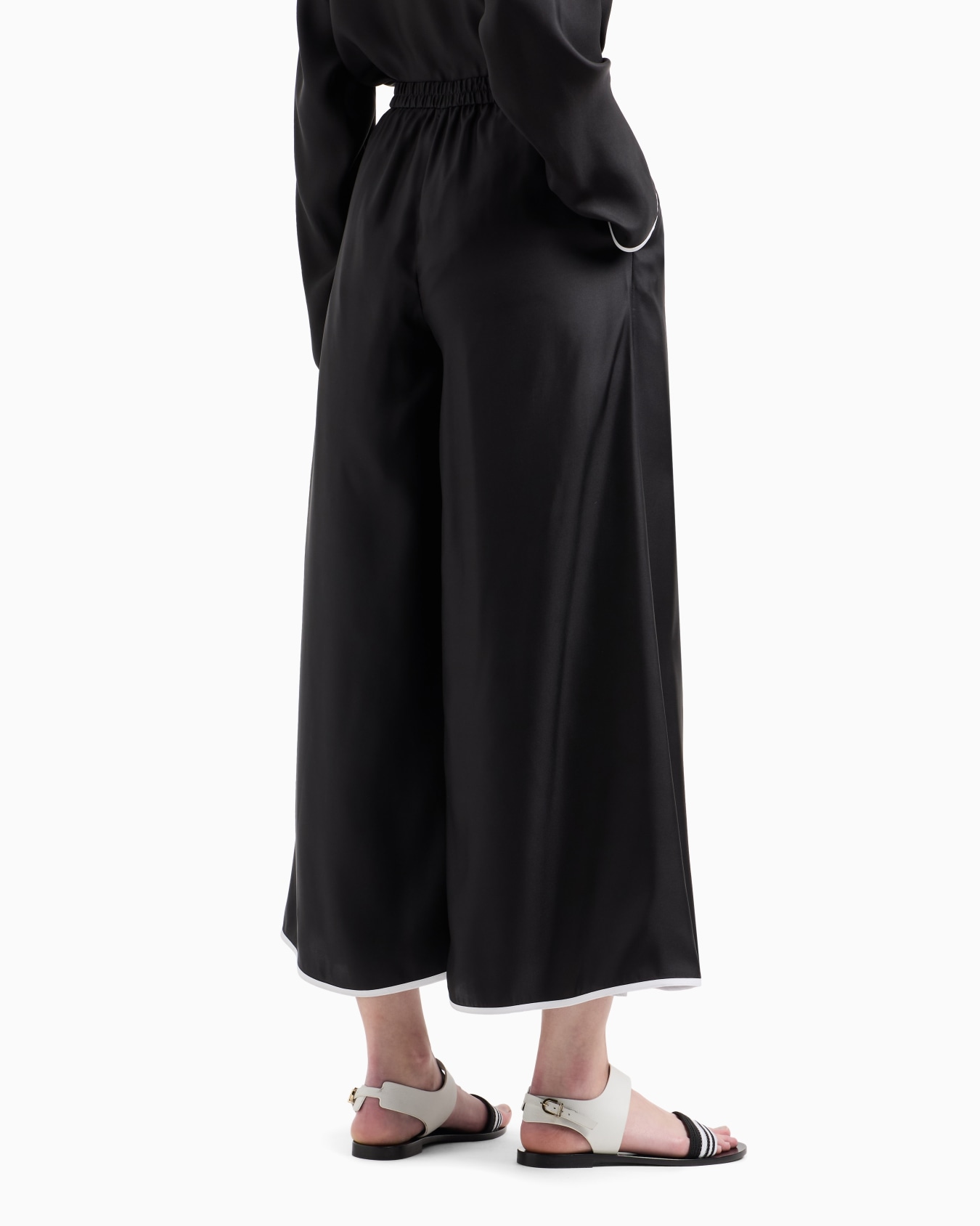 Pantalon large en soie Diapositive 2