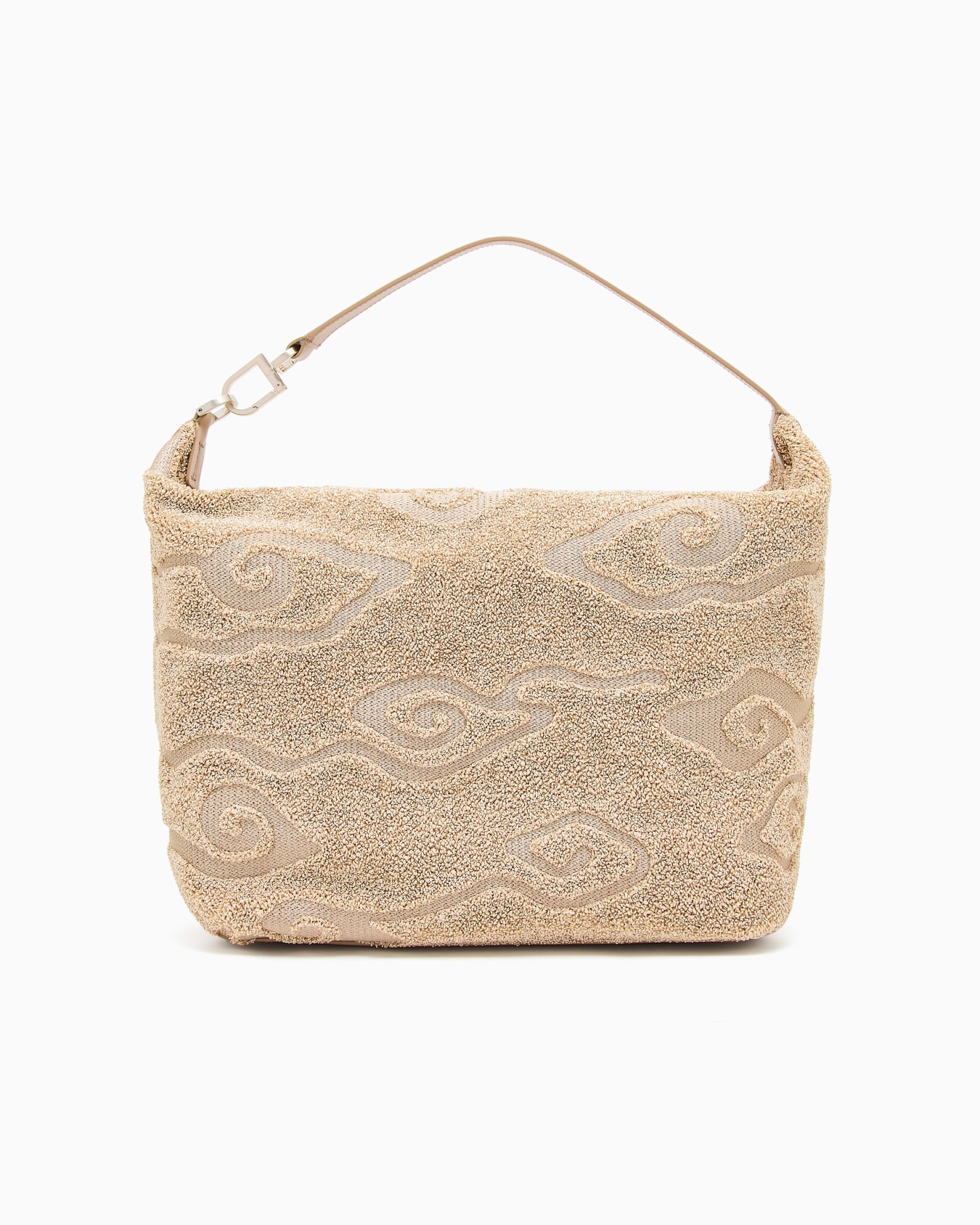 Grand sac hobo la Prima Soft en raphia et cuir Diapositive 2