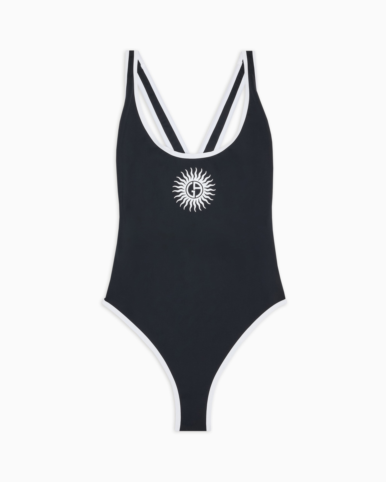 Two-tone one-piece swimsuit Slide 0