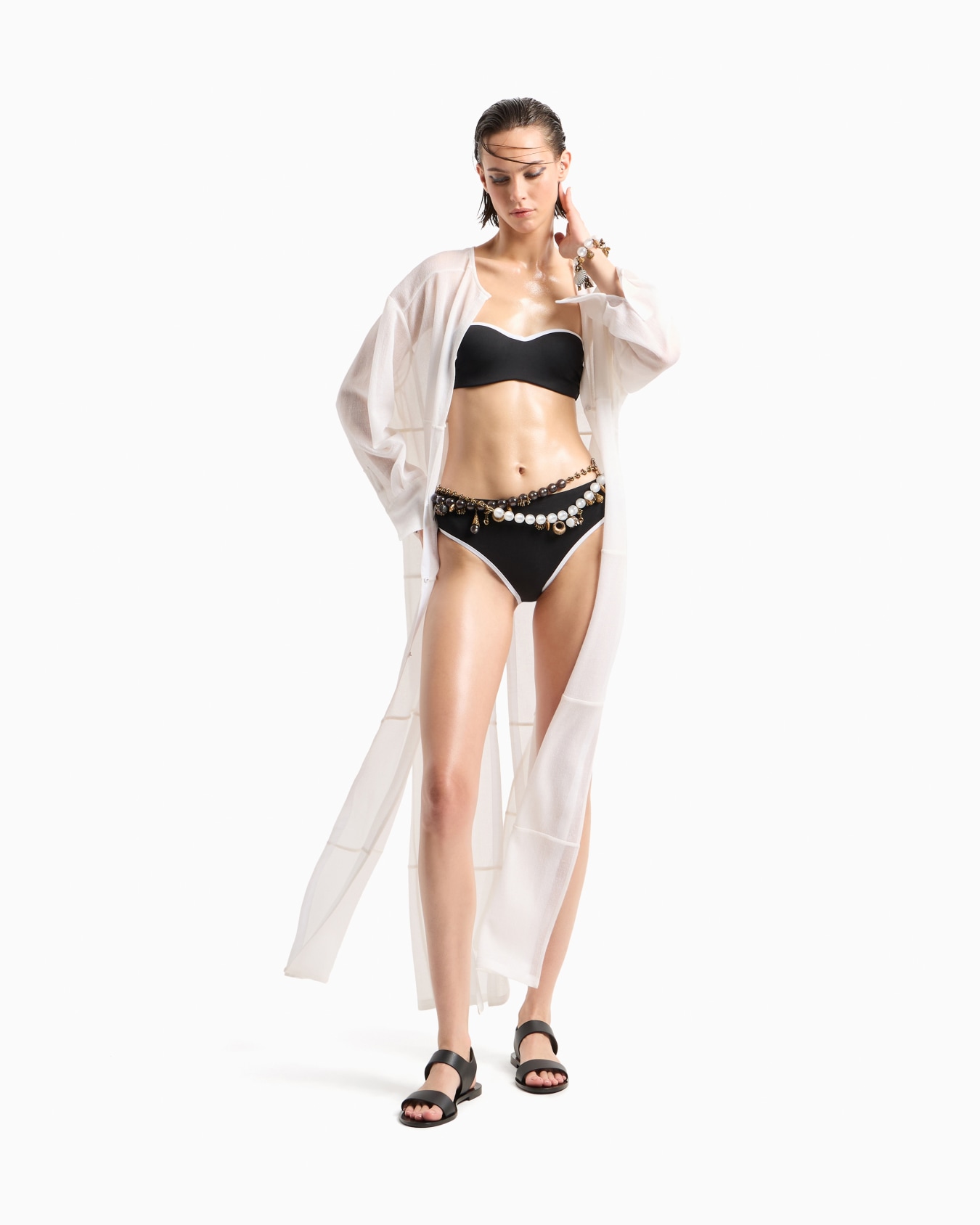 Two-tone bandeau bikini Slide 3