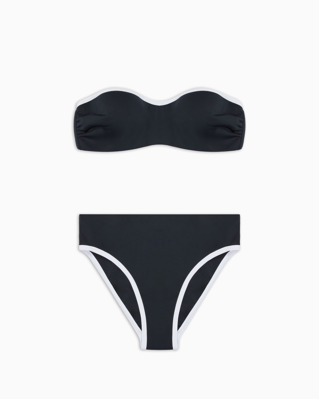 Two-tone bandeau bikini Slide 0