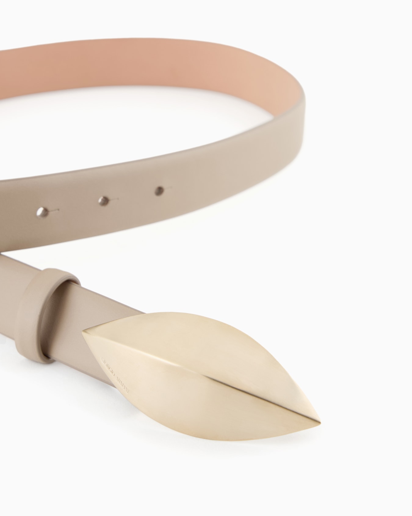 Belt in lamé leather Slide 1