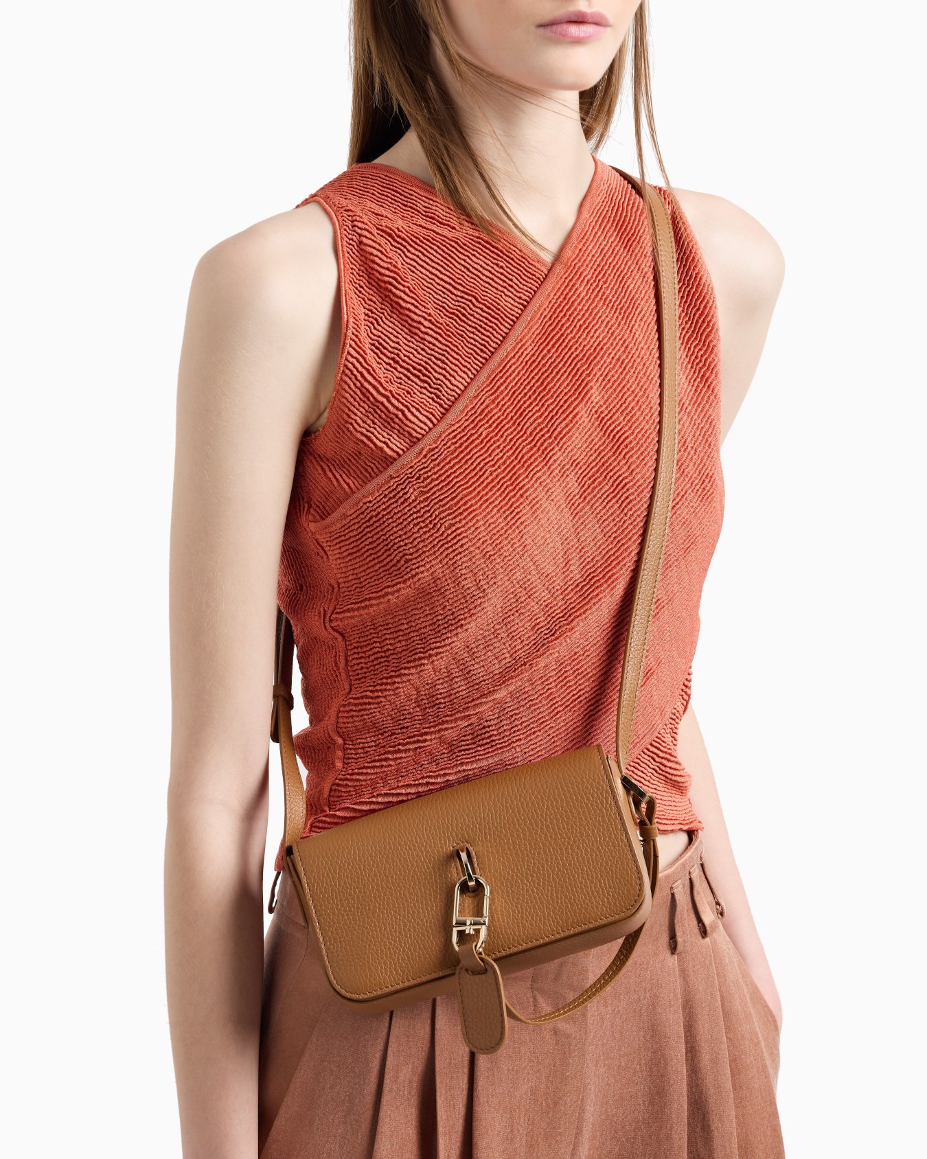 Pebbled leather mini shoulder bag Slide 5