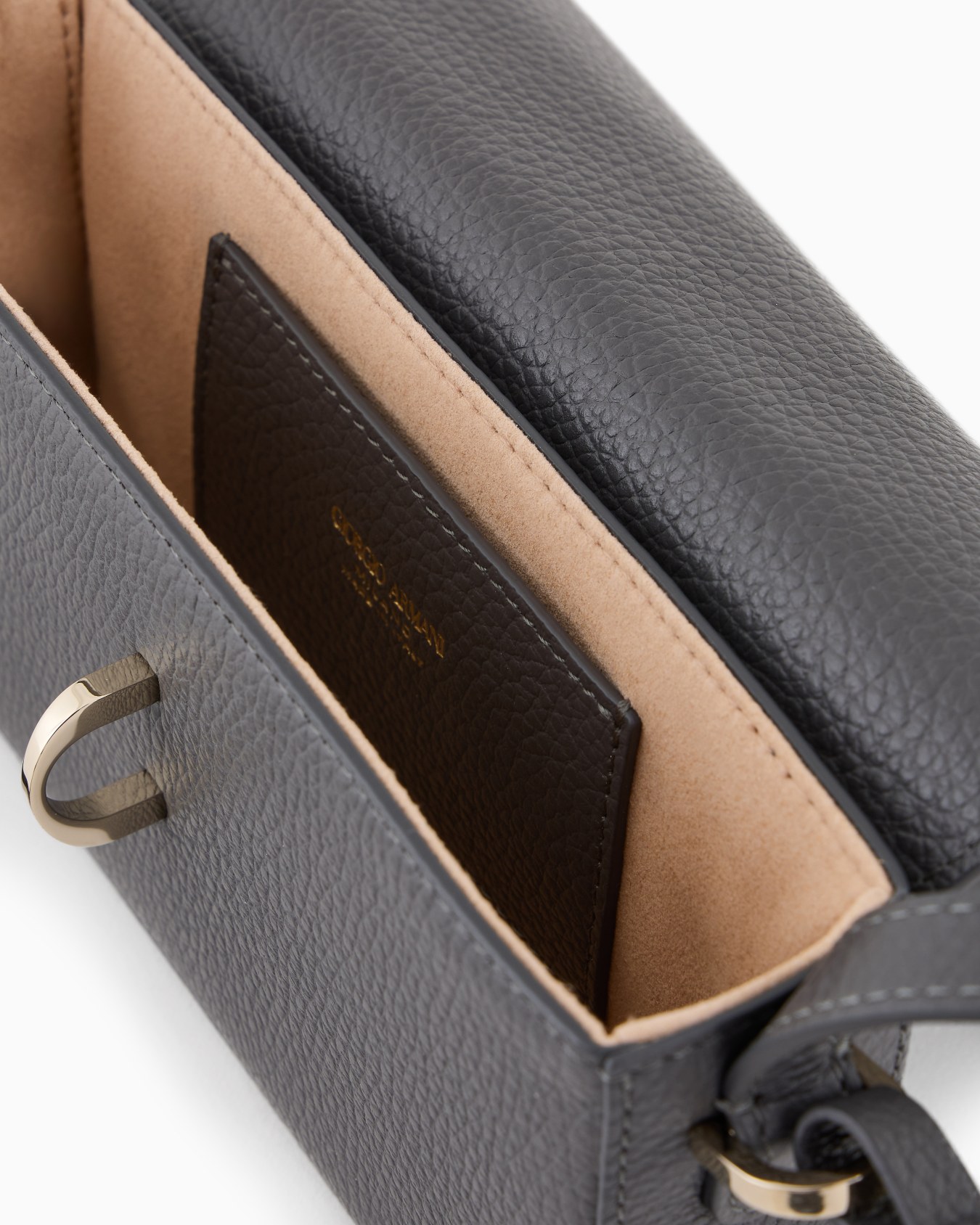 Sac à bandoulière mini en cuir grainé Diapositive 3