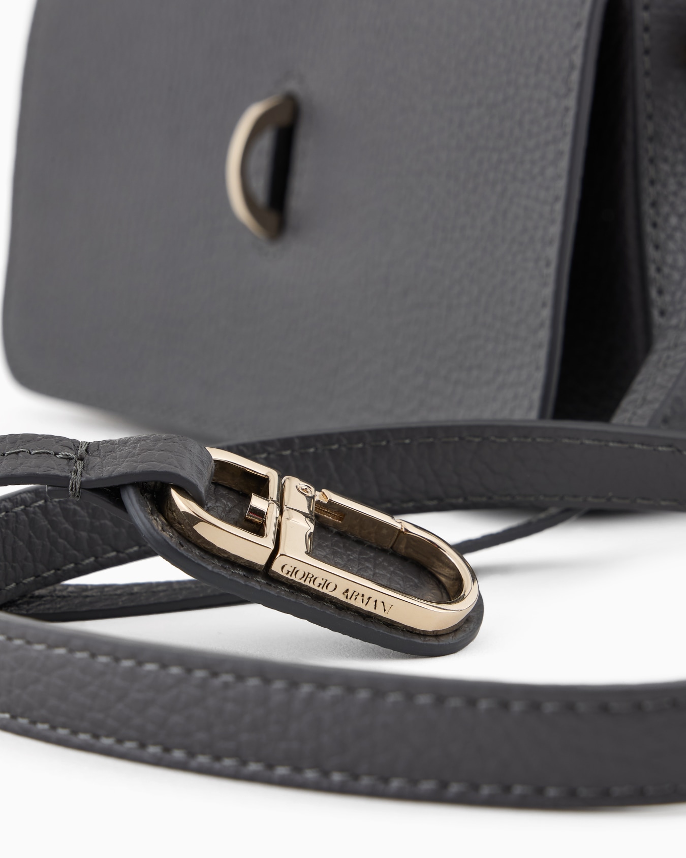 Sac à bandoulière mini en cuir grainé Diapositive 4