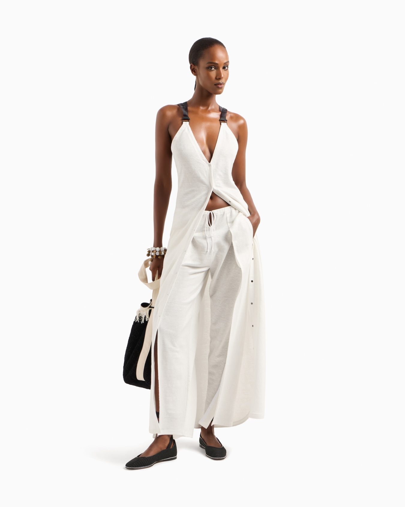 Long dress in hemp jersey Slide 1