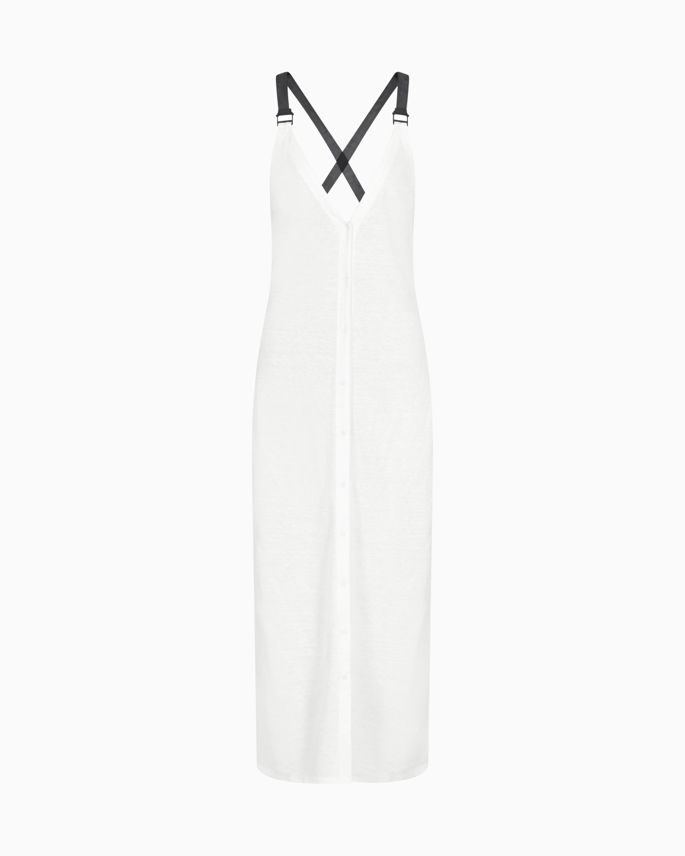 Long dress in hemp jersey Slide 0