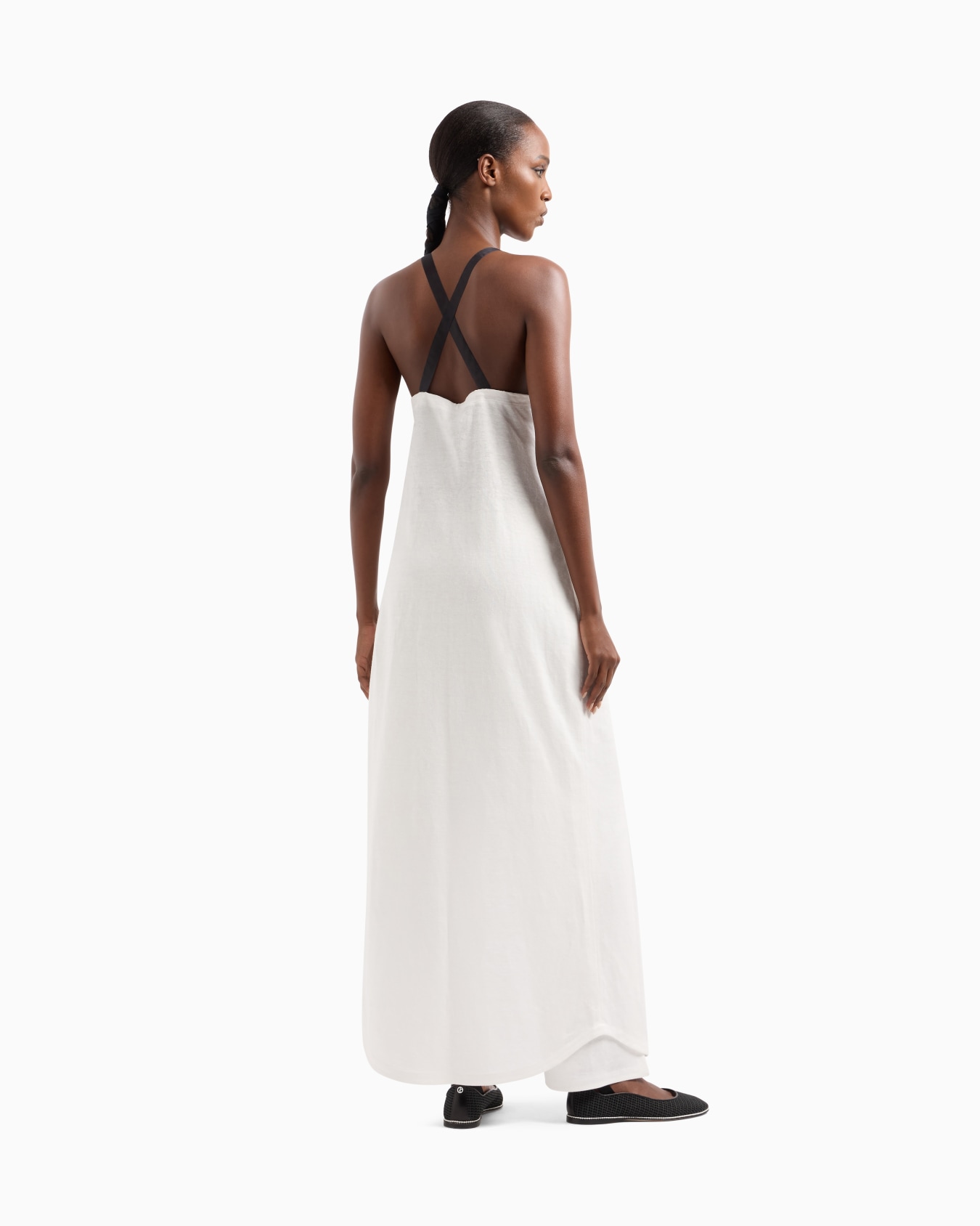 Long dress in hemp jersey Slide 2