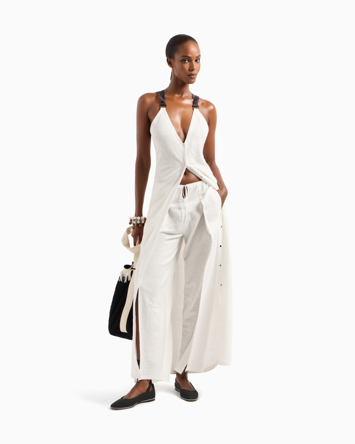 Pantalon souple en jersey de chanvre Diapositive 1