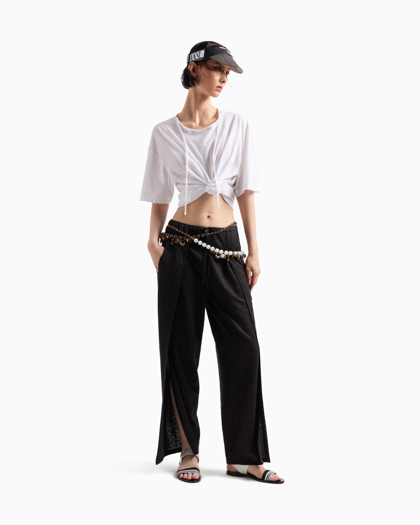 Pantalon souple en jersey de chanvre Diapositive 1
