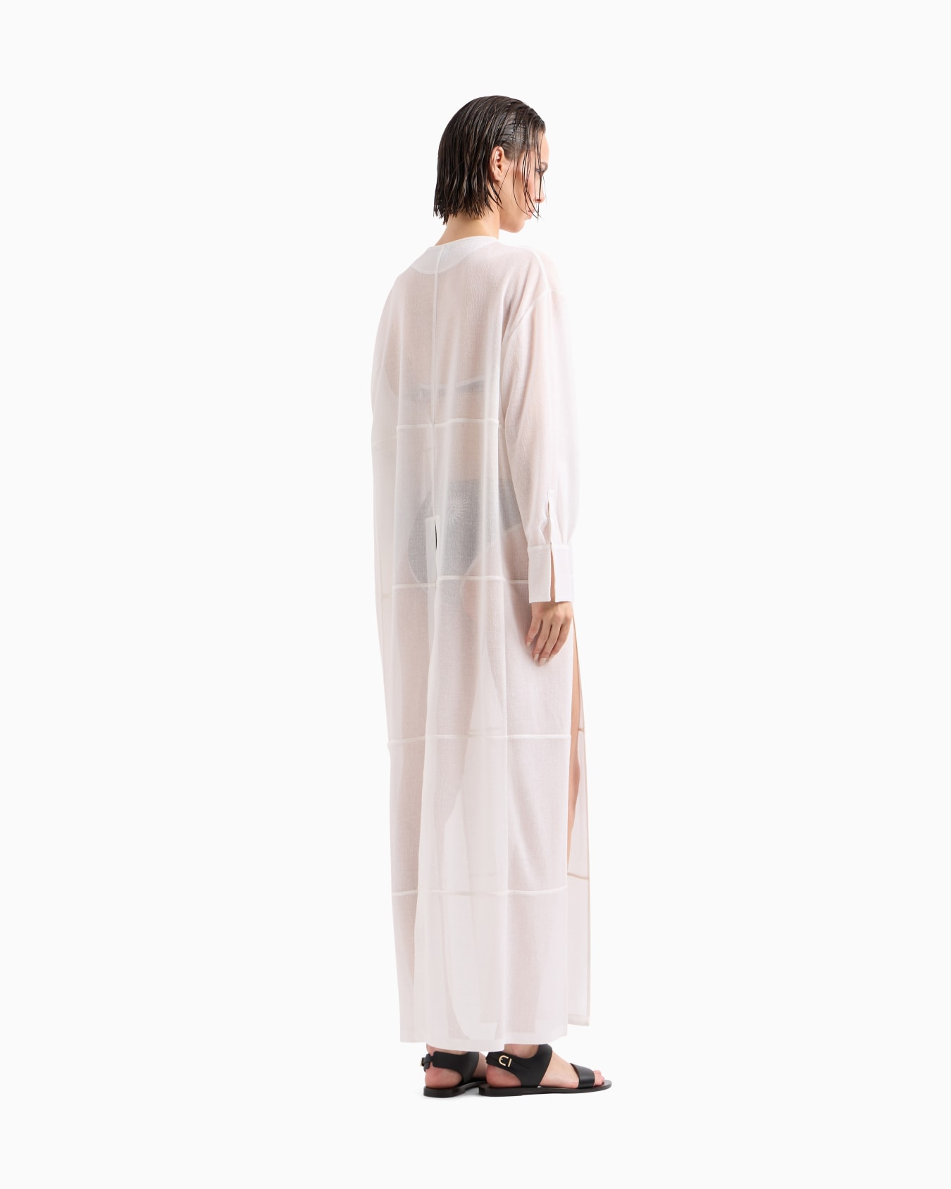 Pardessus en jersey de soie et de coton Diapositive 2