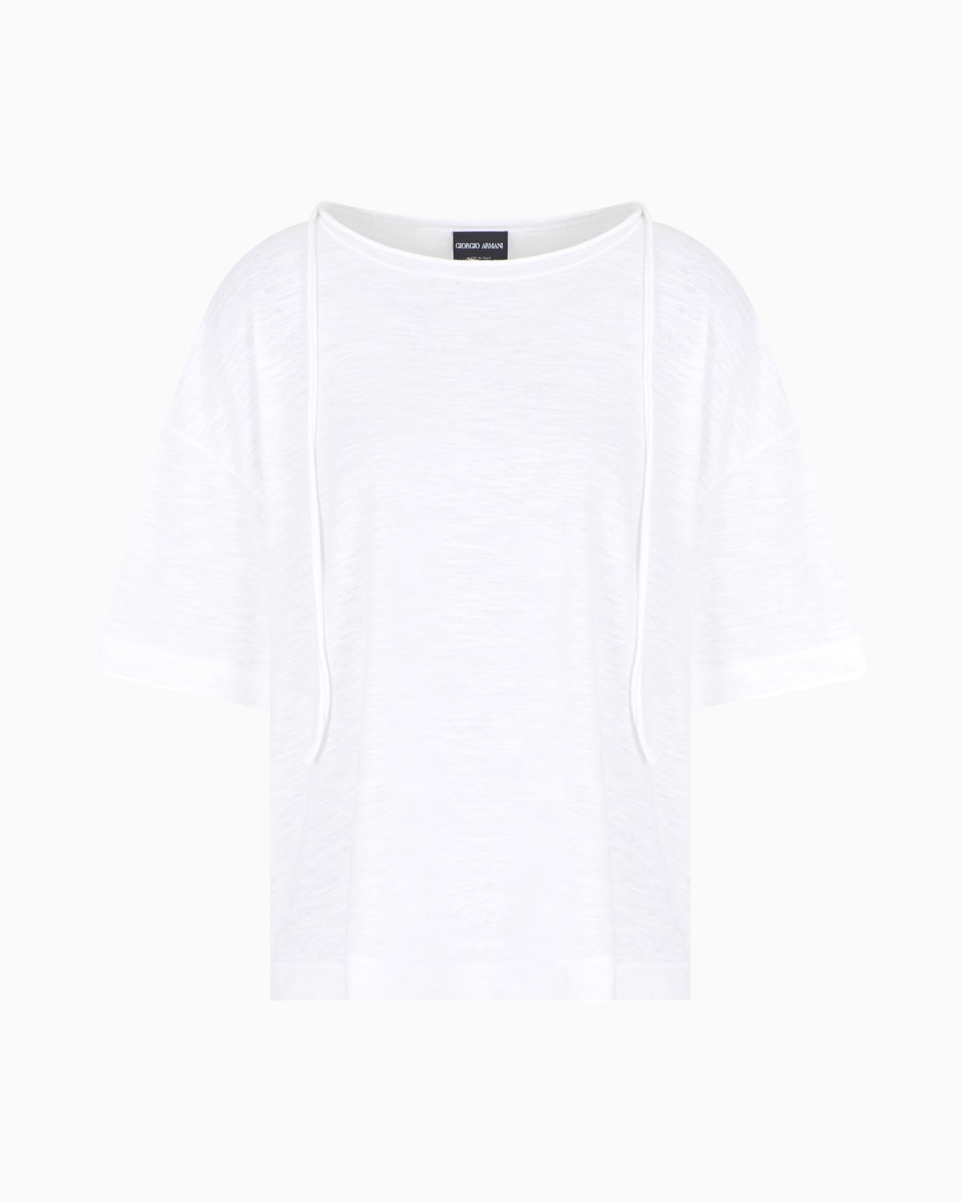 T-Shirt aus Baumwoll- und Leinen-Jersey Folie 0